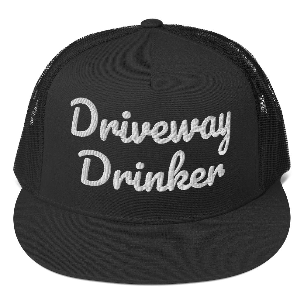Driveway Drinker Trucker Cap