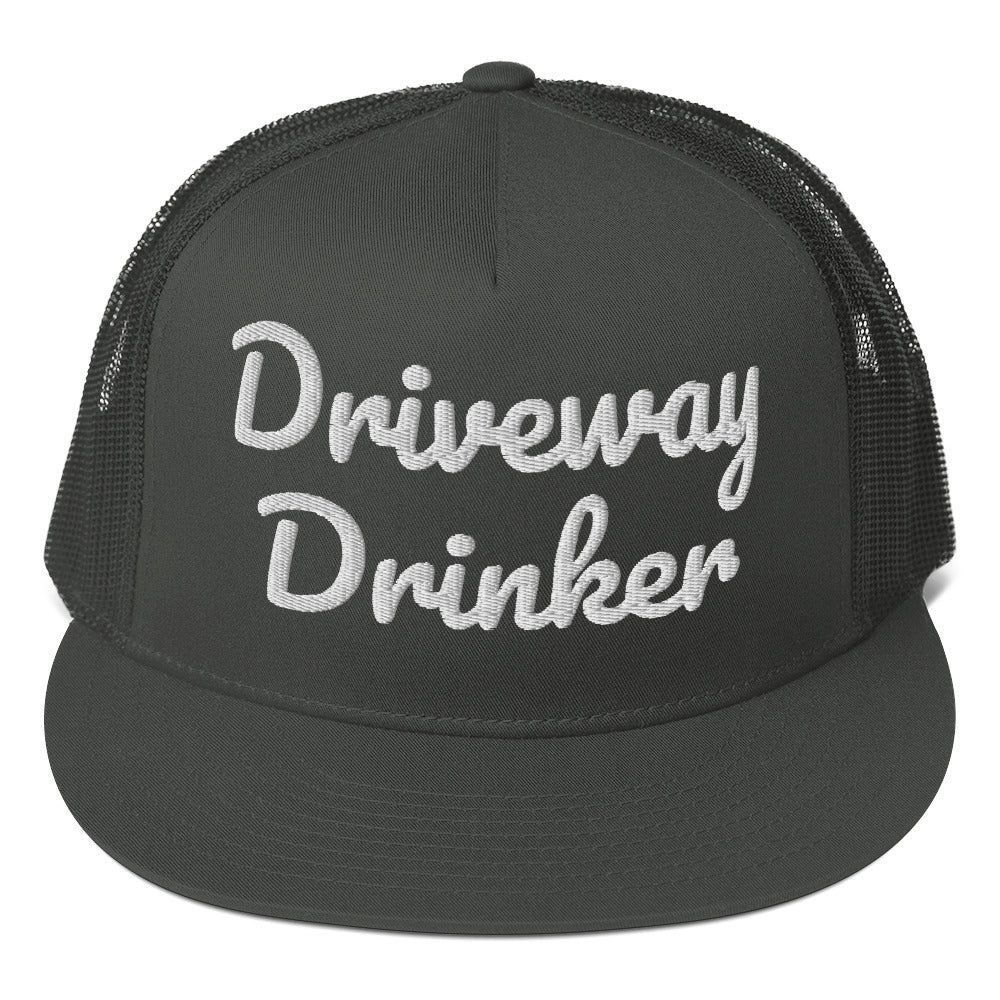 Driveway Drinker Trucker Cap