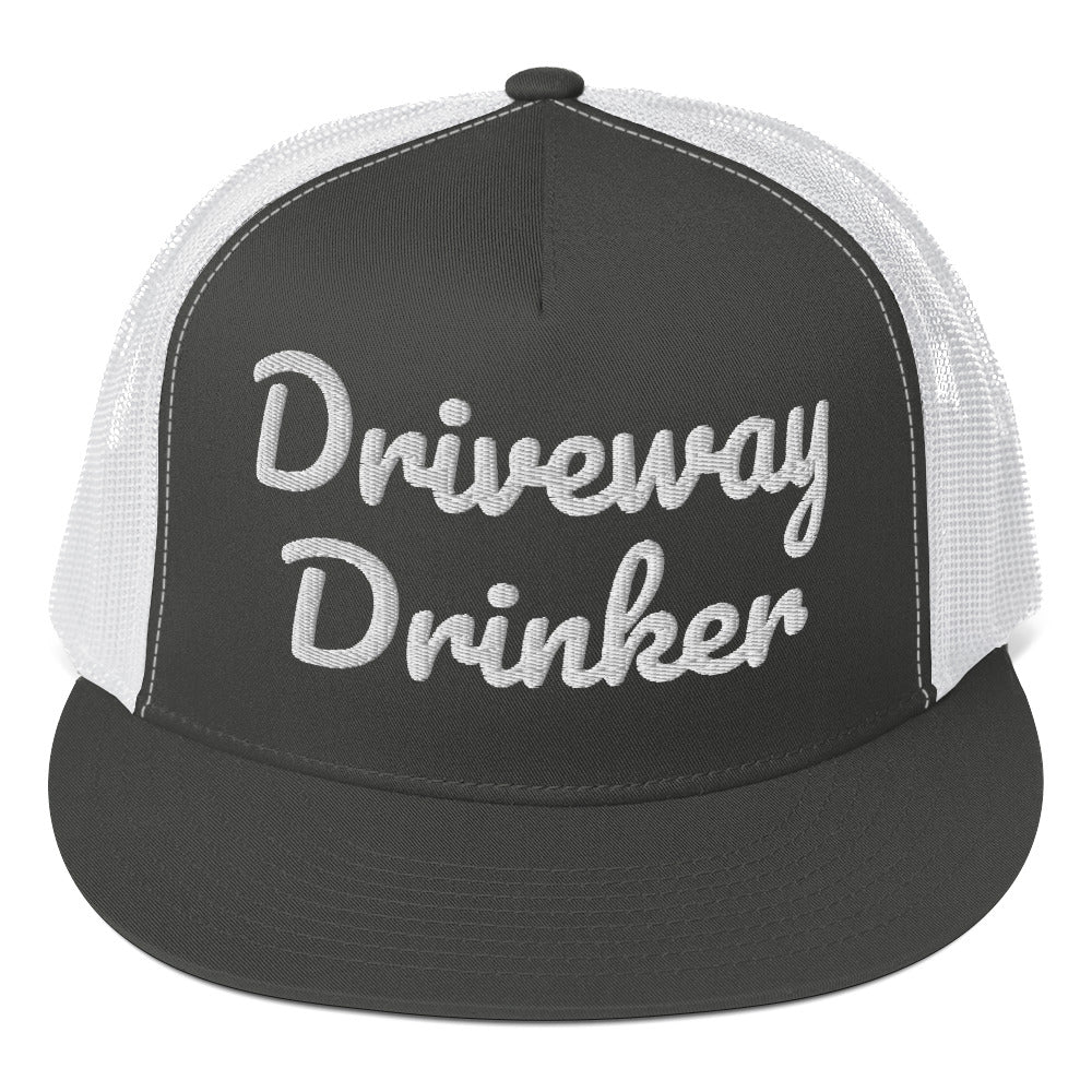 Driveway Drinker Trucker Cap