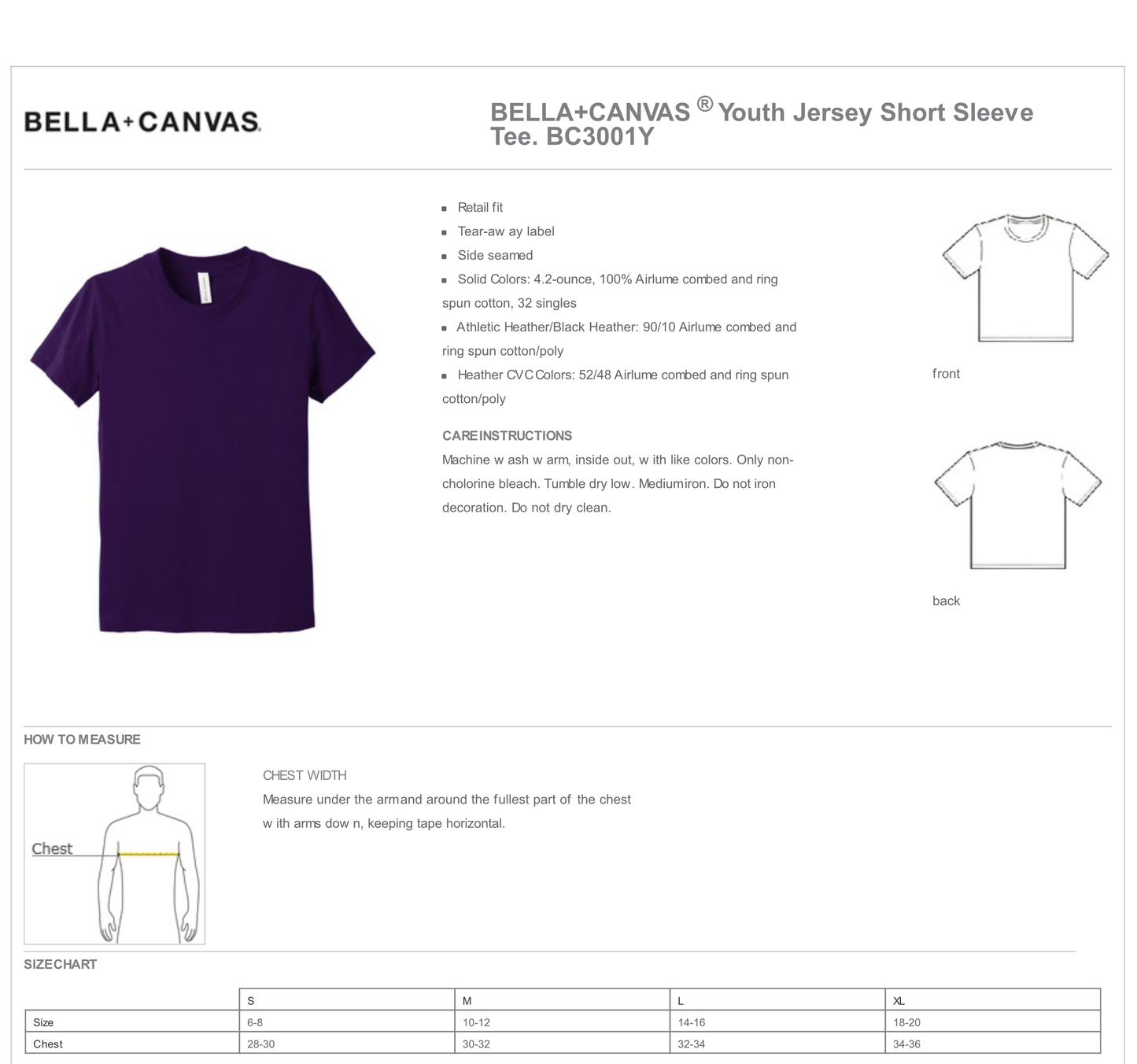 SRYSA Cheer Support shirt ALL PROFIT GOES TO SRYSA CHEER Bella Canvas unisex shirt