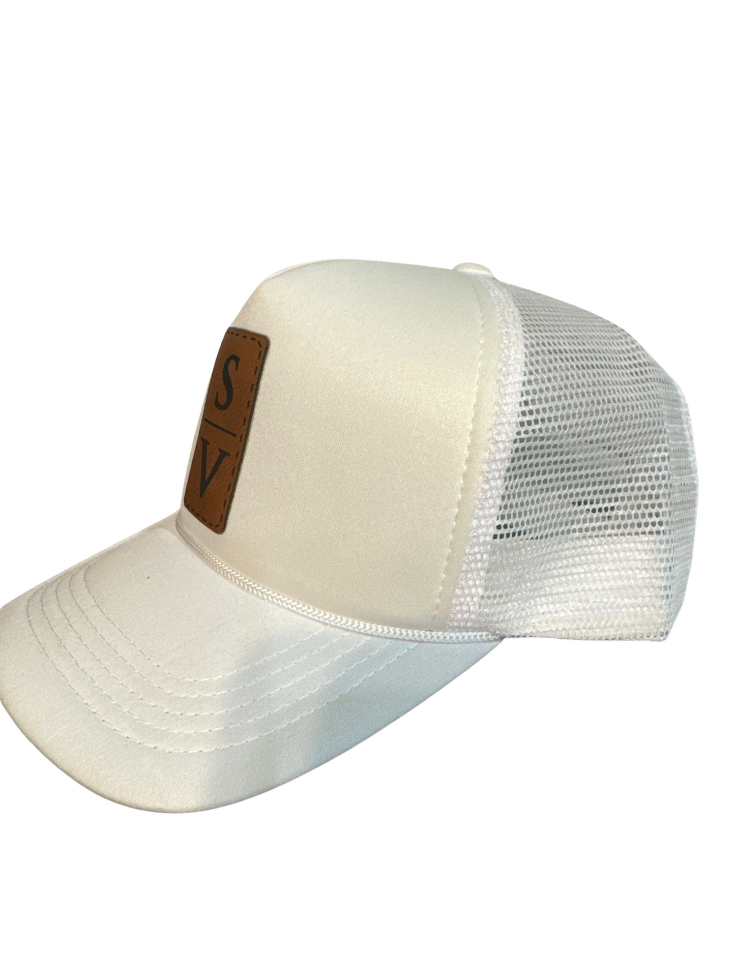 Sv logo foam trucker hat adjustable