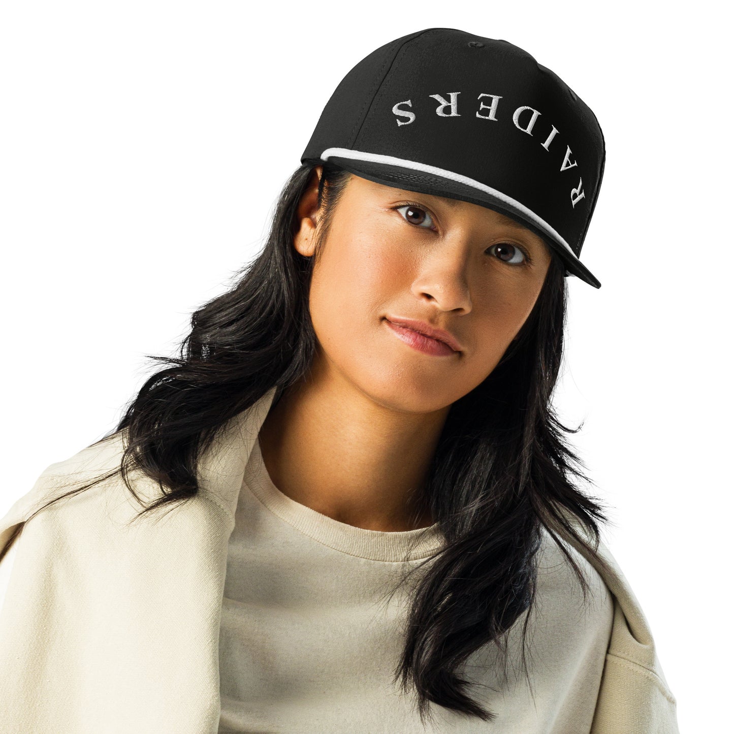 Upside down Raiders Golf rope cap