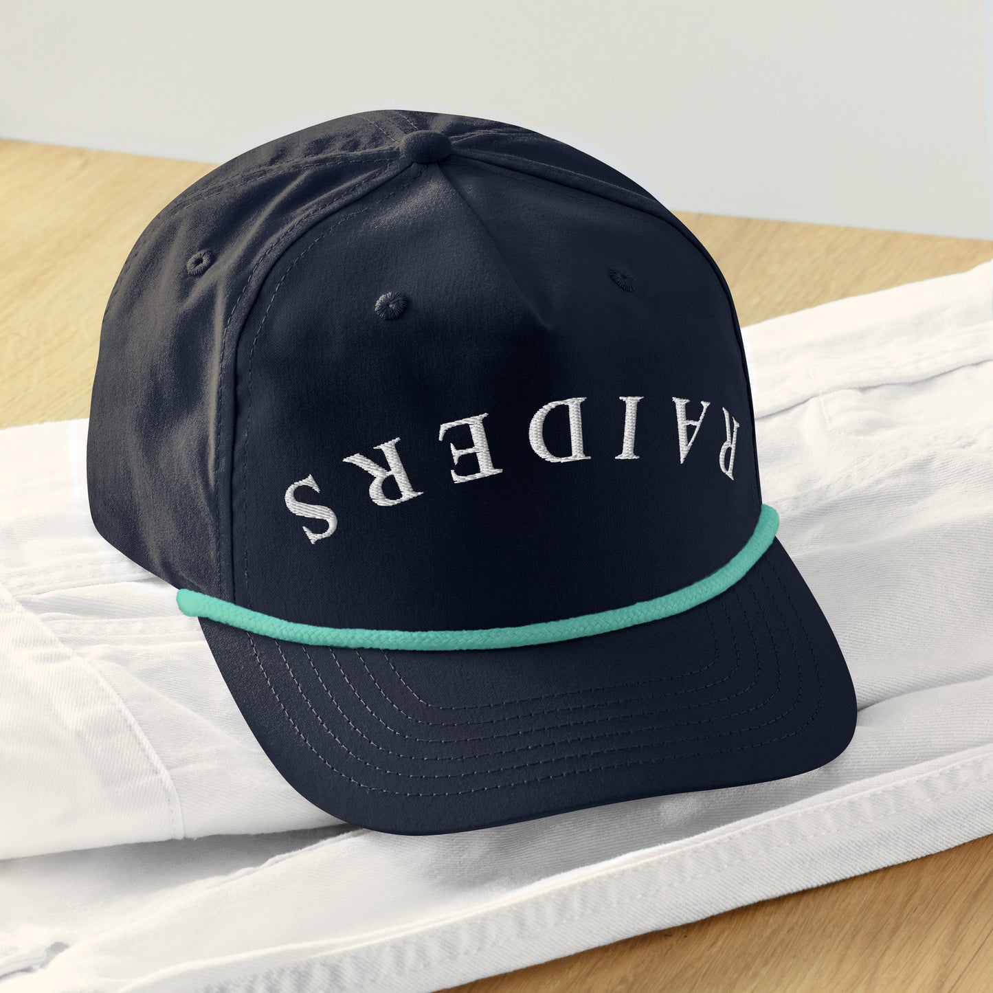 Upside down Raiders Golf rope cap