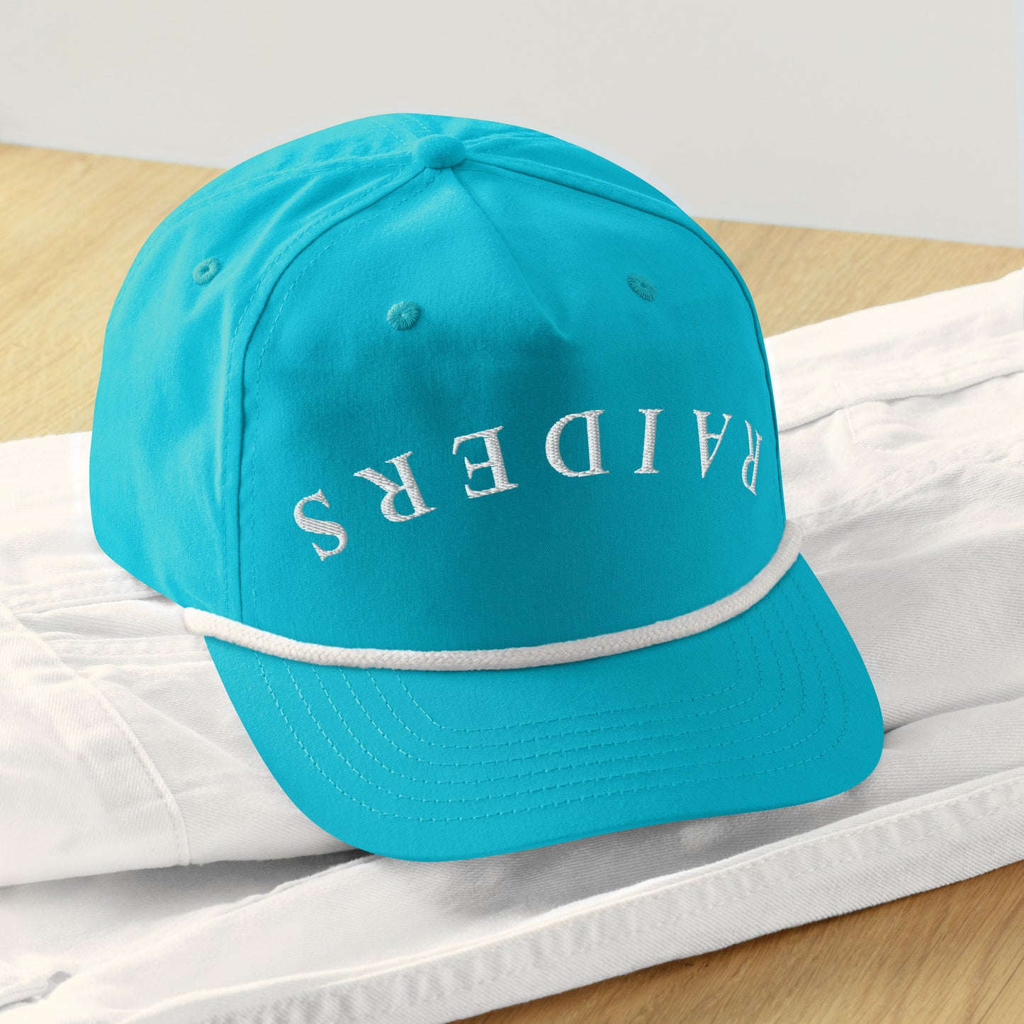 Upside down Raiders Golf rope cap