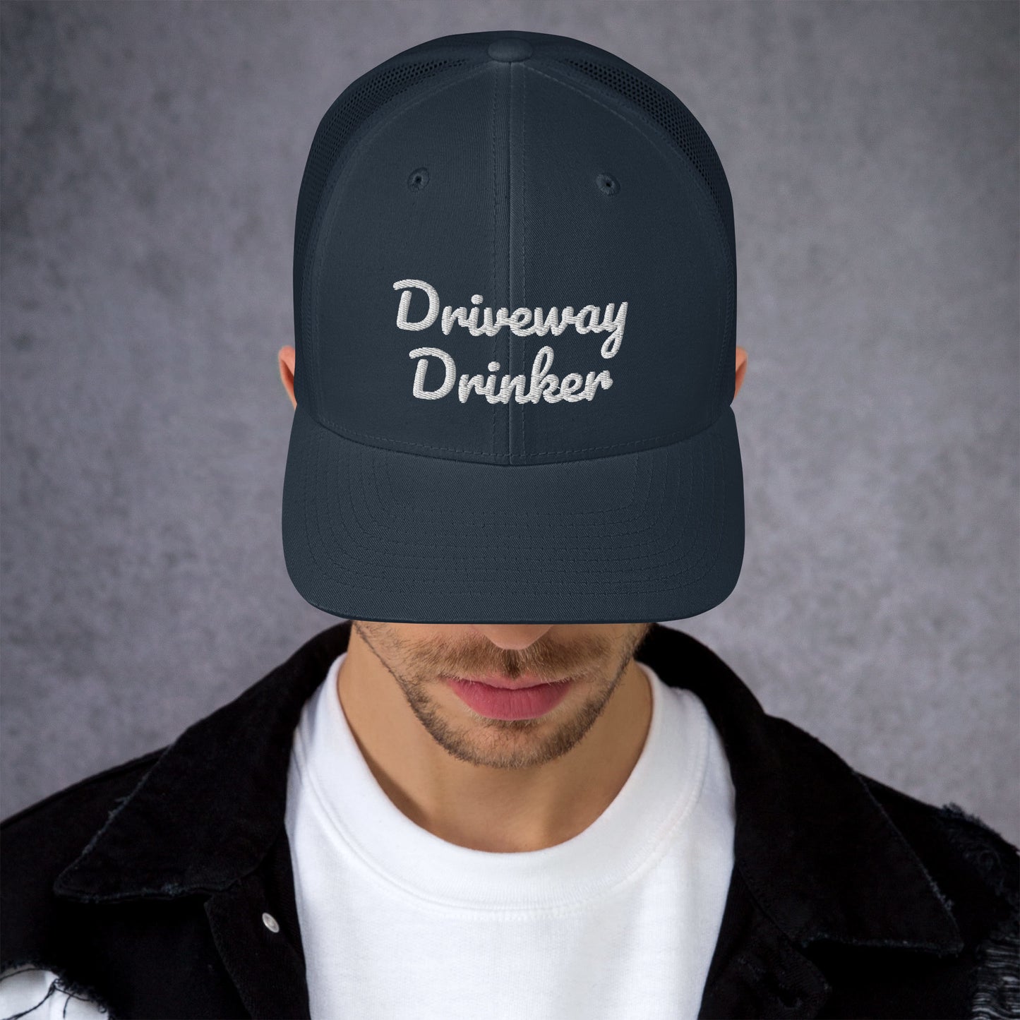 Driveway Drinker Trucker Cap