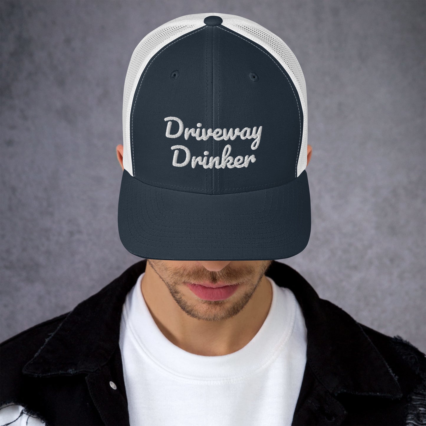 Driveway Drinker Trucker Cap