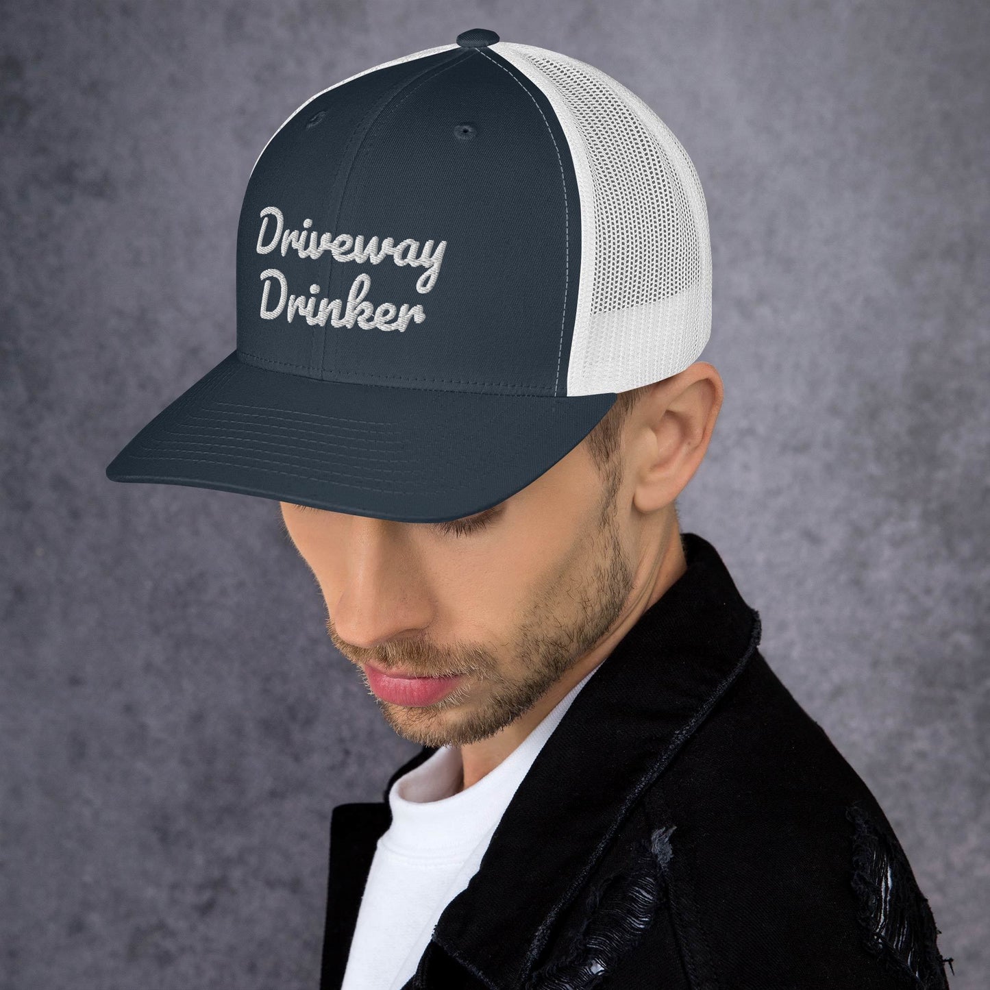 Driveway Drinker Trucker Cap