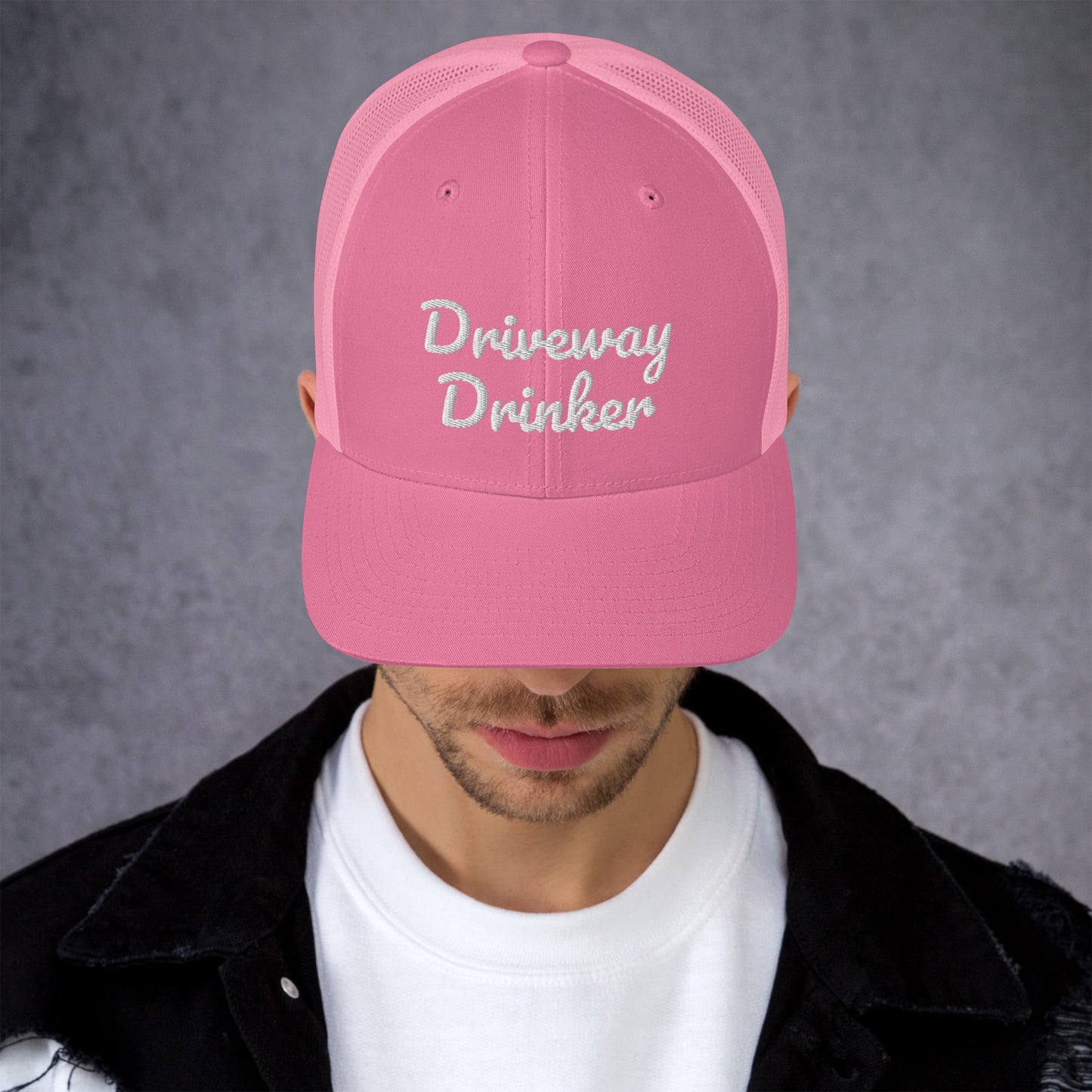 Driveway Drinker Trucker Cap