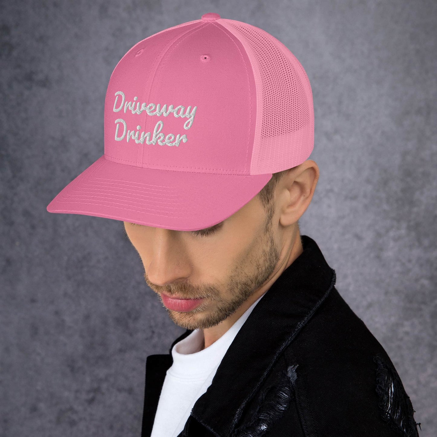 Driveway Drinker Trucker Cap