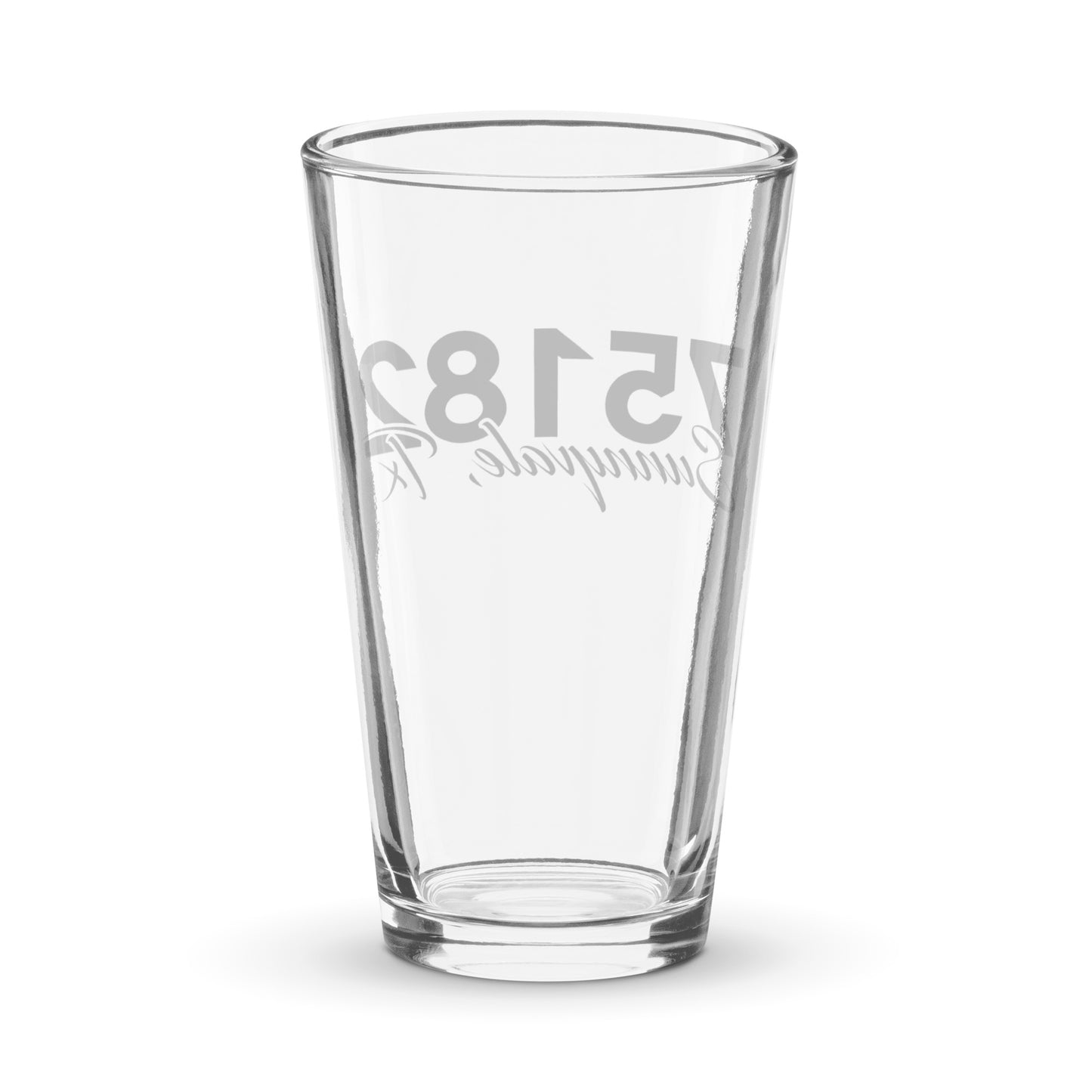 Shaker pint glass