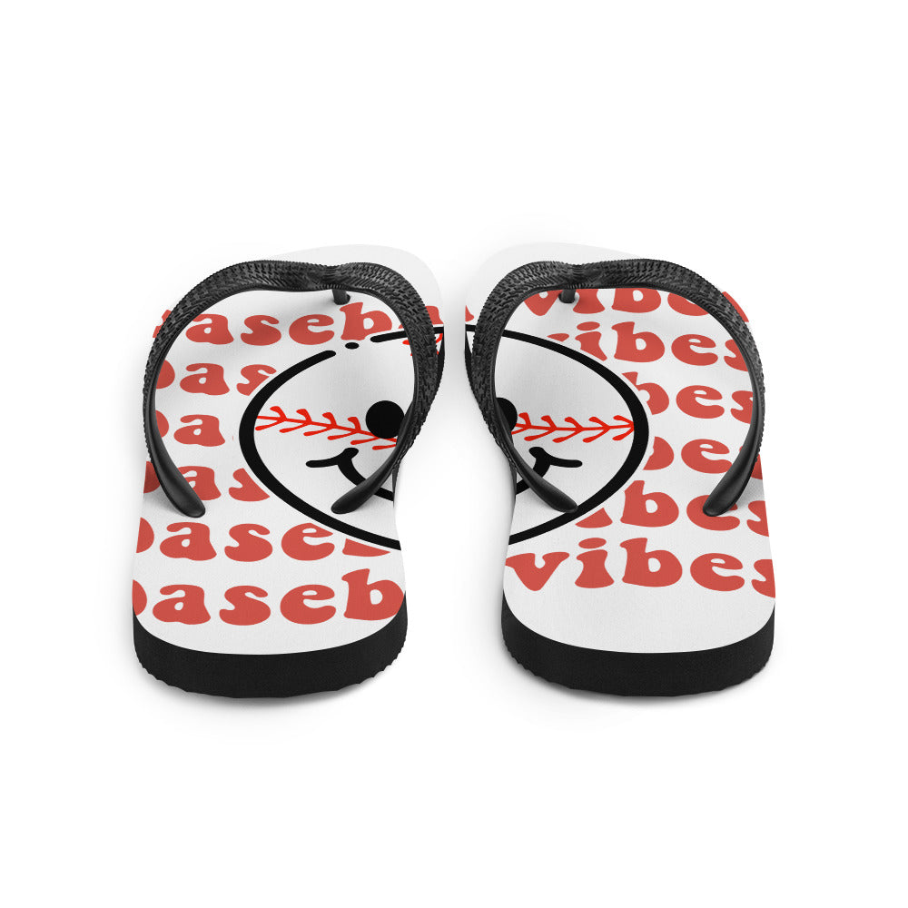 Baseball vibes Flip-Flops