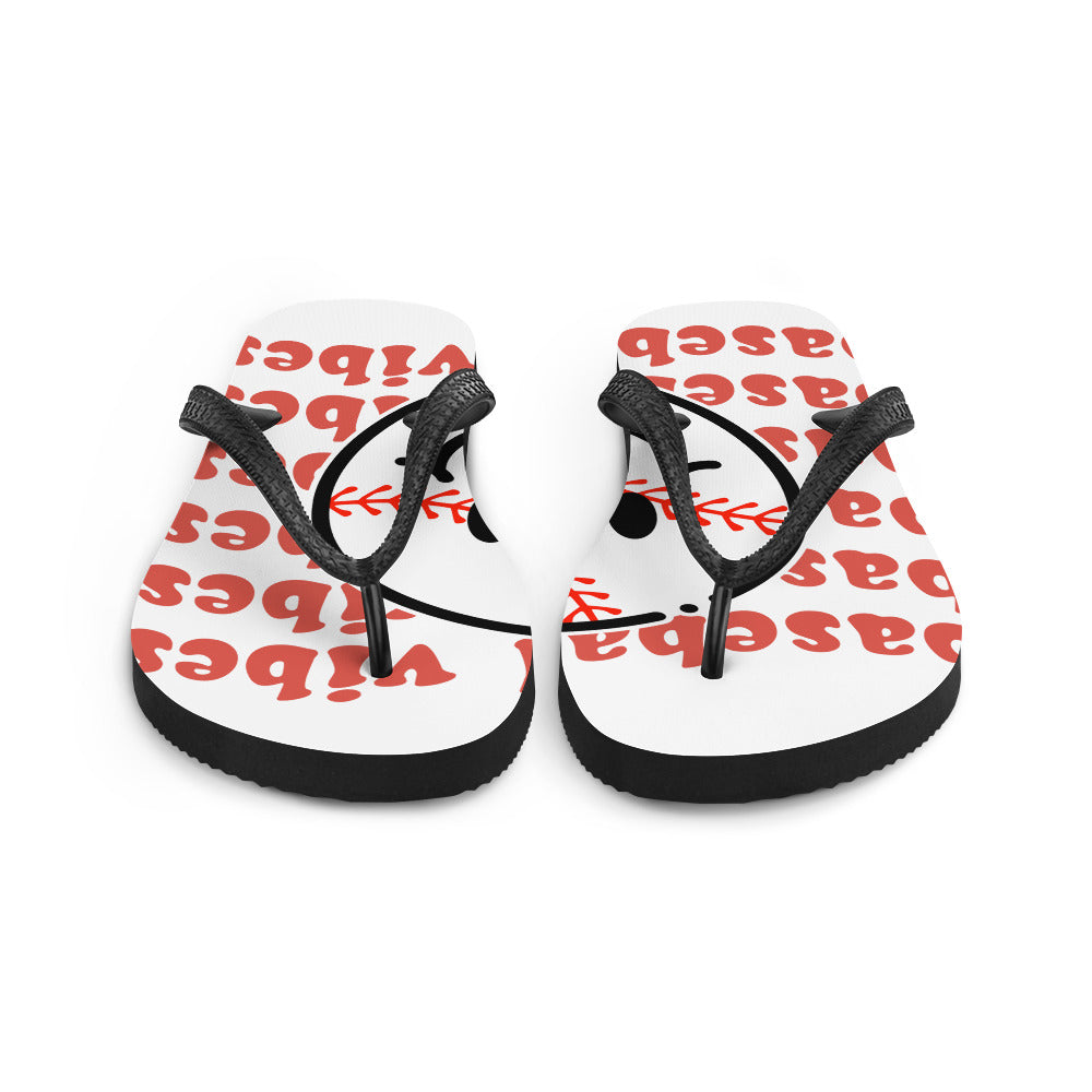 Baseball vibes Flip-Flops