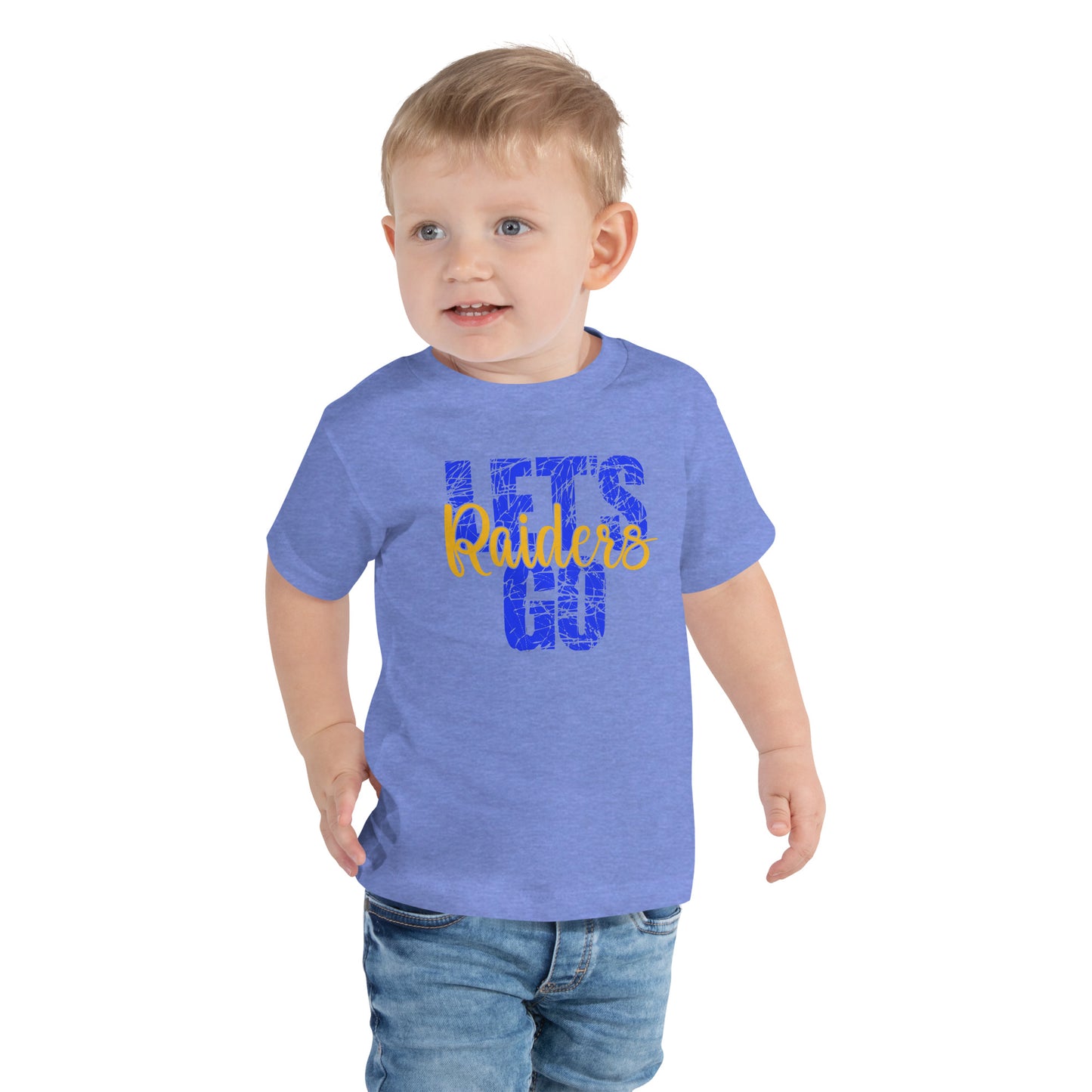 Lets go raiders Toddler Short Sleeve Tee