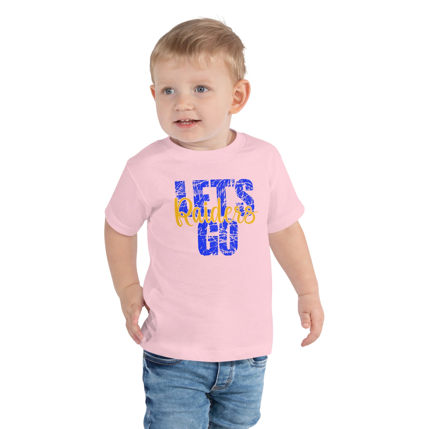 Lets go raiders Toddler Short Sleeve Tee