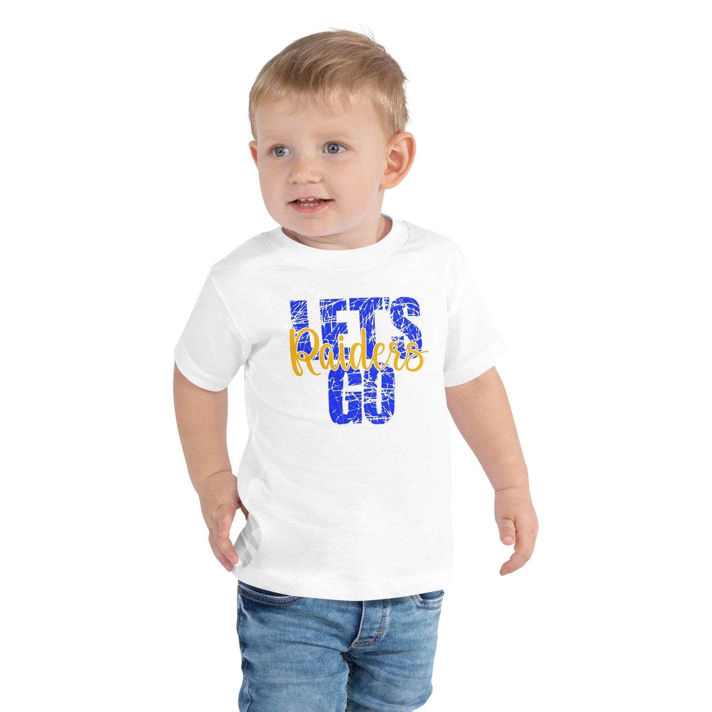 Lets go raiders Toddler Short Sleeve Tee