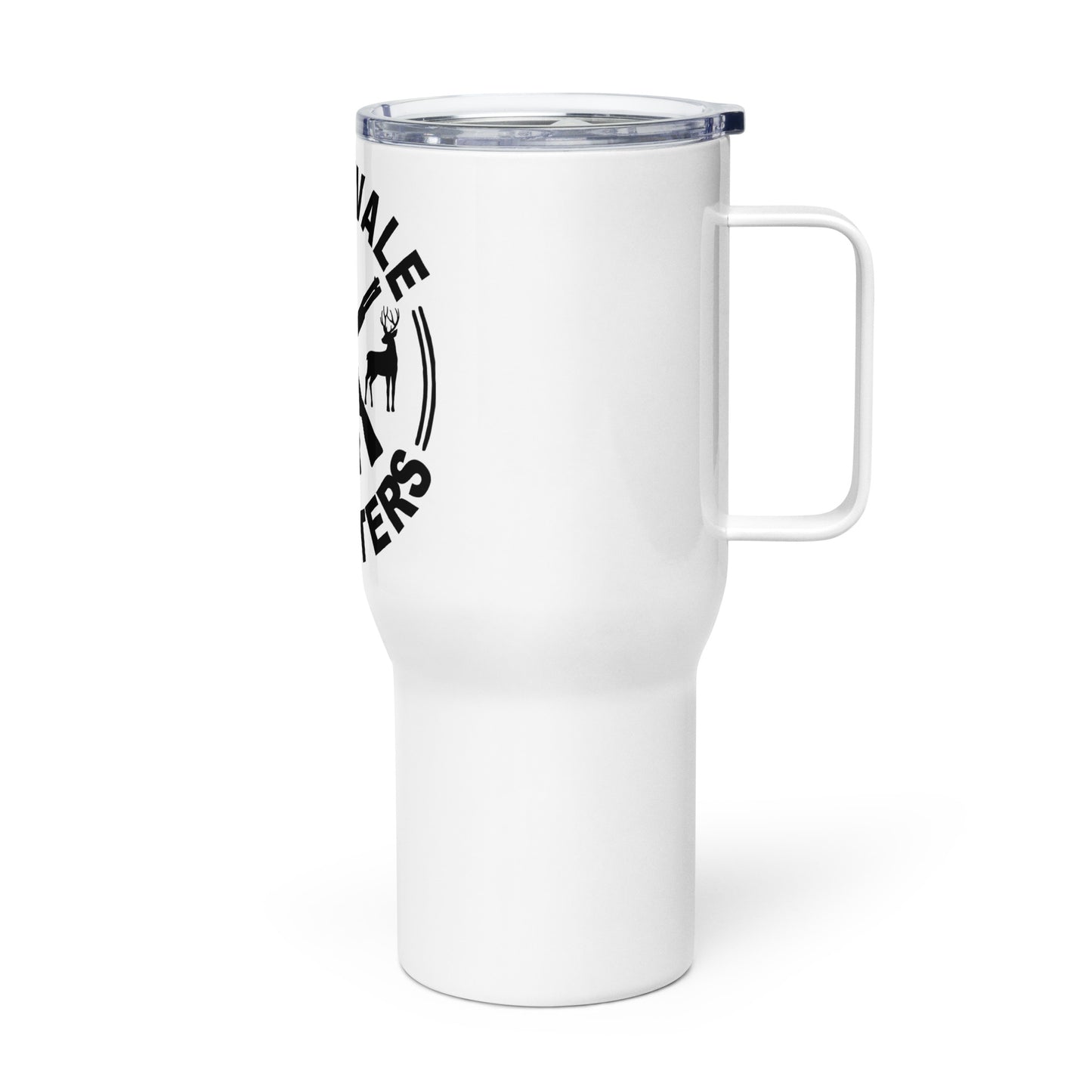 Travel mug with a handle