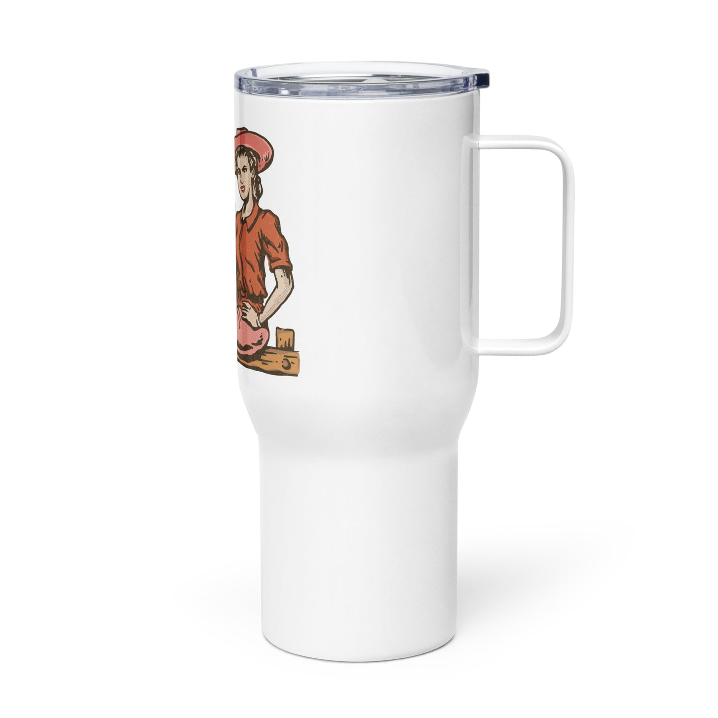 God Bless Travel mug with a handle