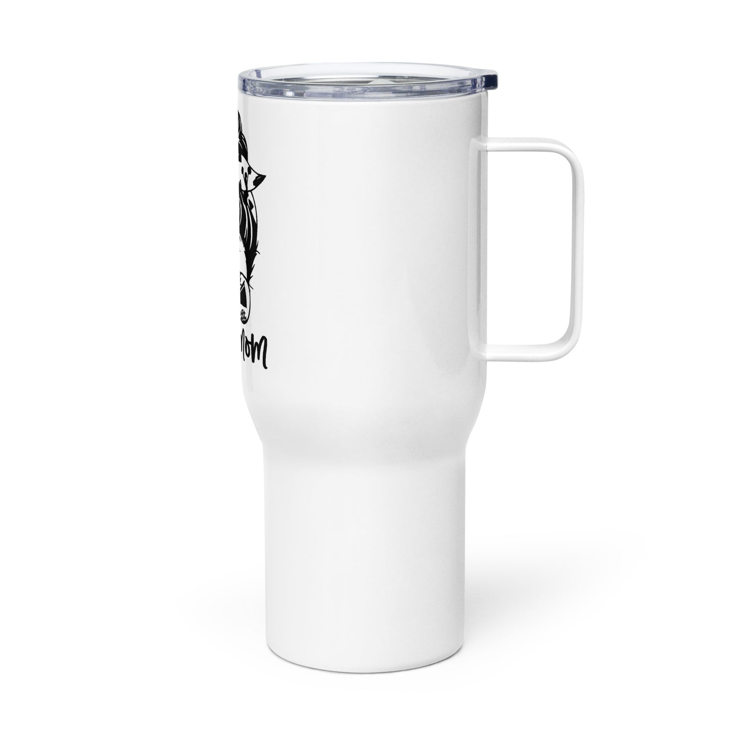 Cheer Mom Travel mug with a handle