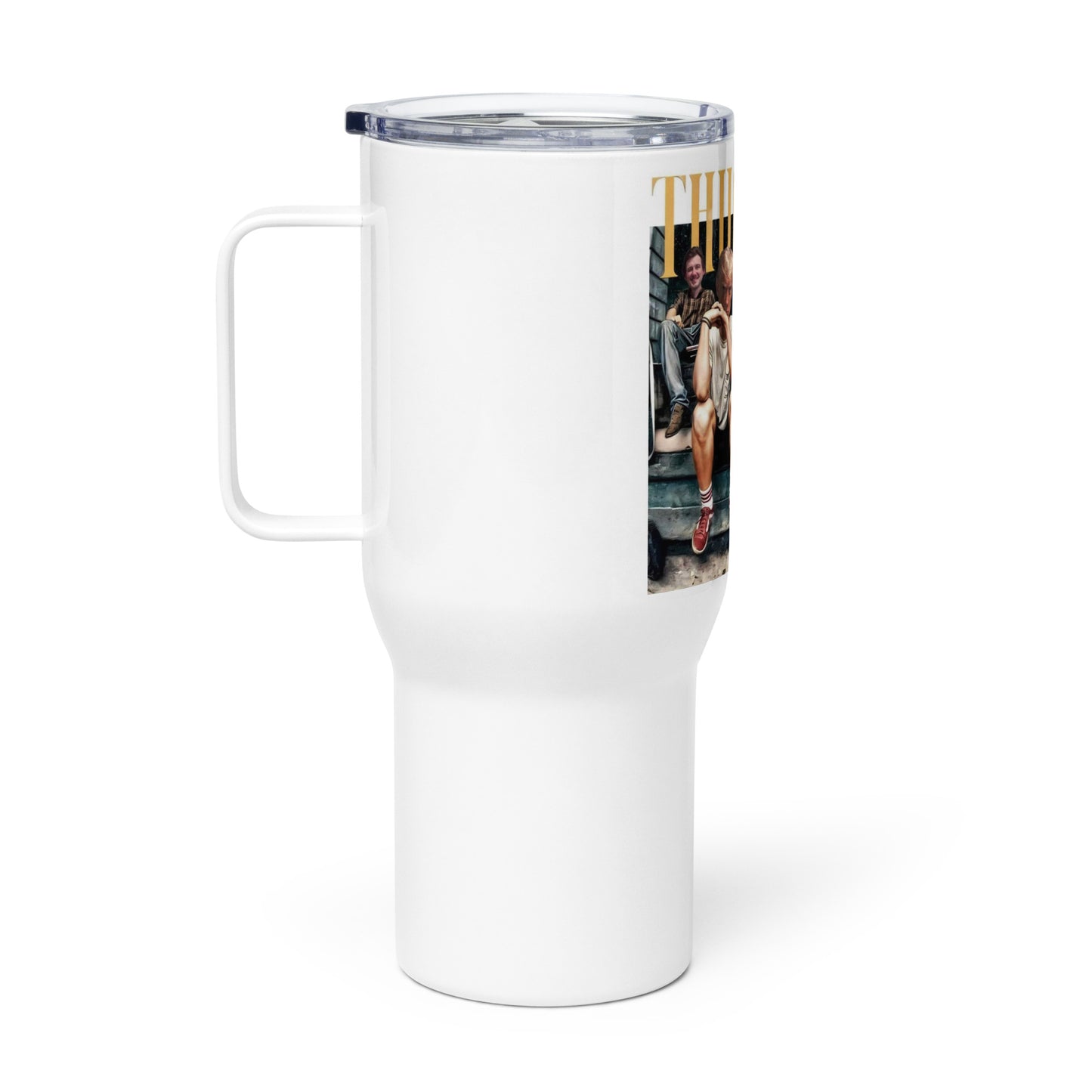 Thug life Travel mug with a handle