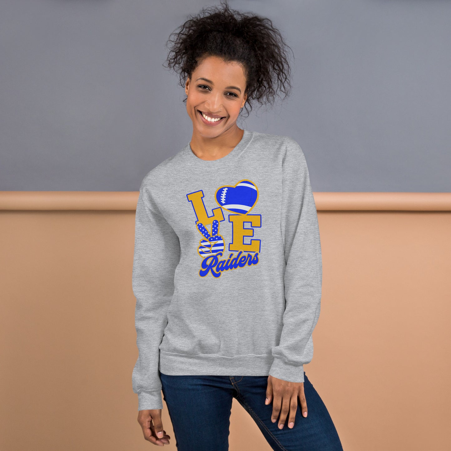 Love Raiders Football Unisex Sweatshirt