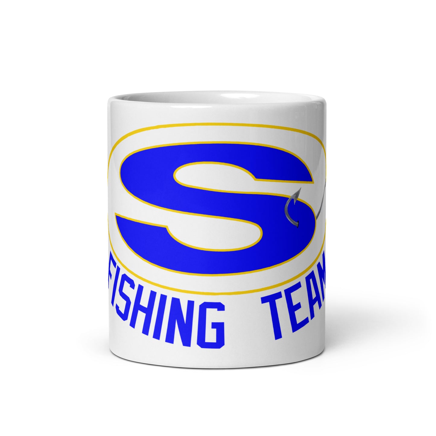 White glossy mug