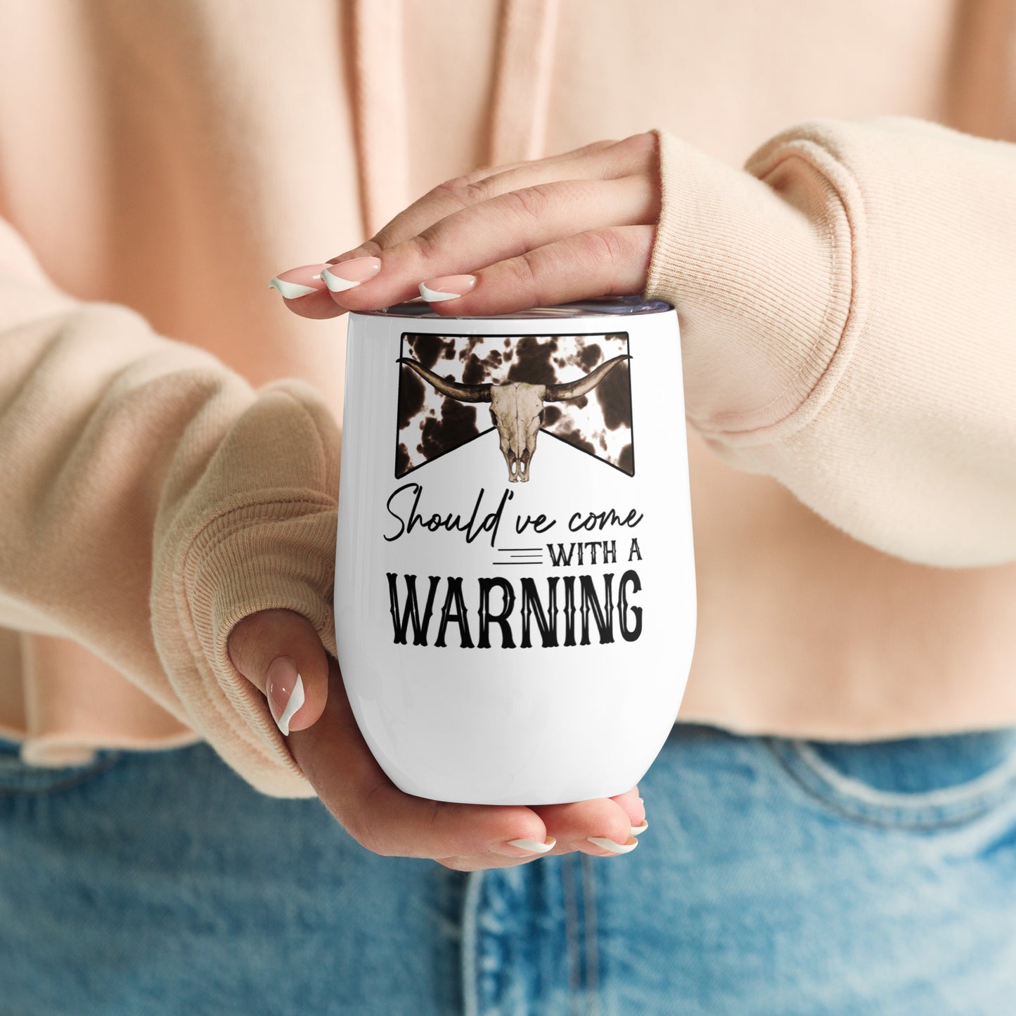 Warning Wine tumbler