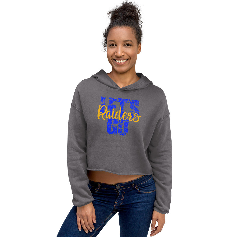 Lets go raiders Crop Hoodie