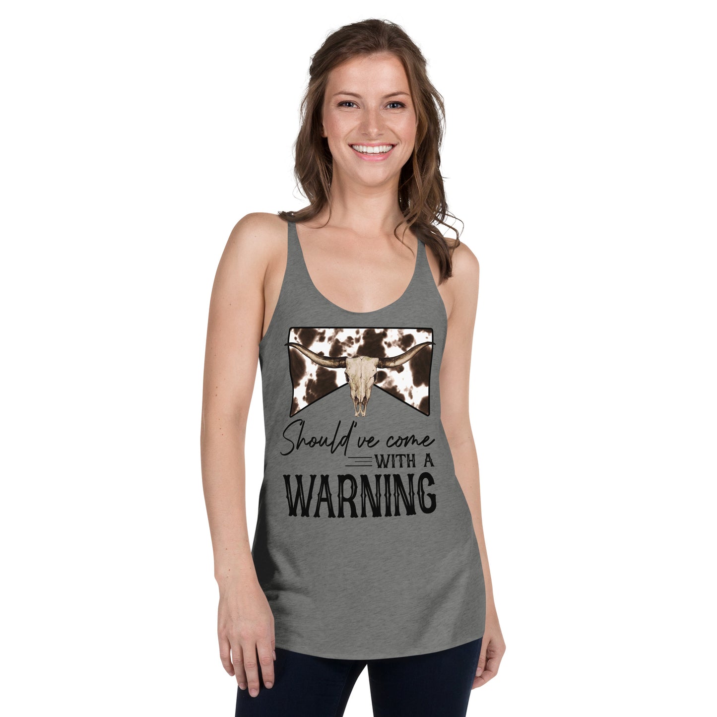 Warning Women's Racerback Tank