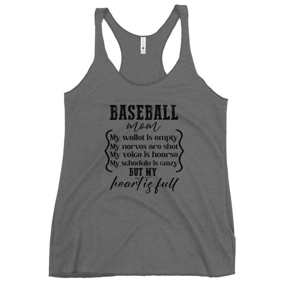 Baseball Mom Women's Racerback Tank
