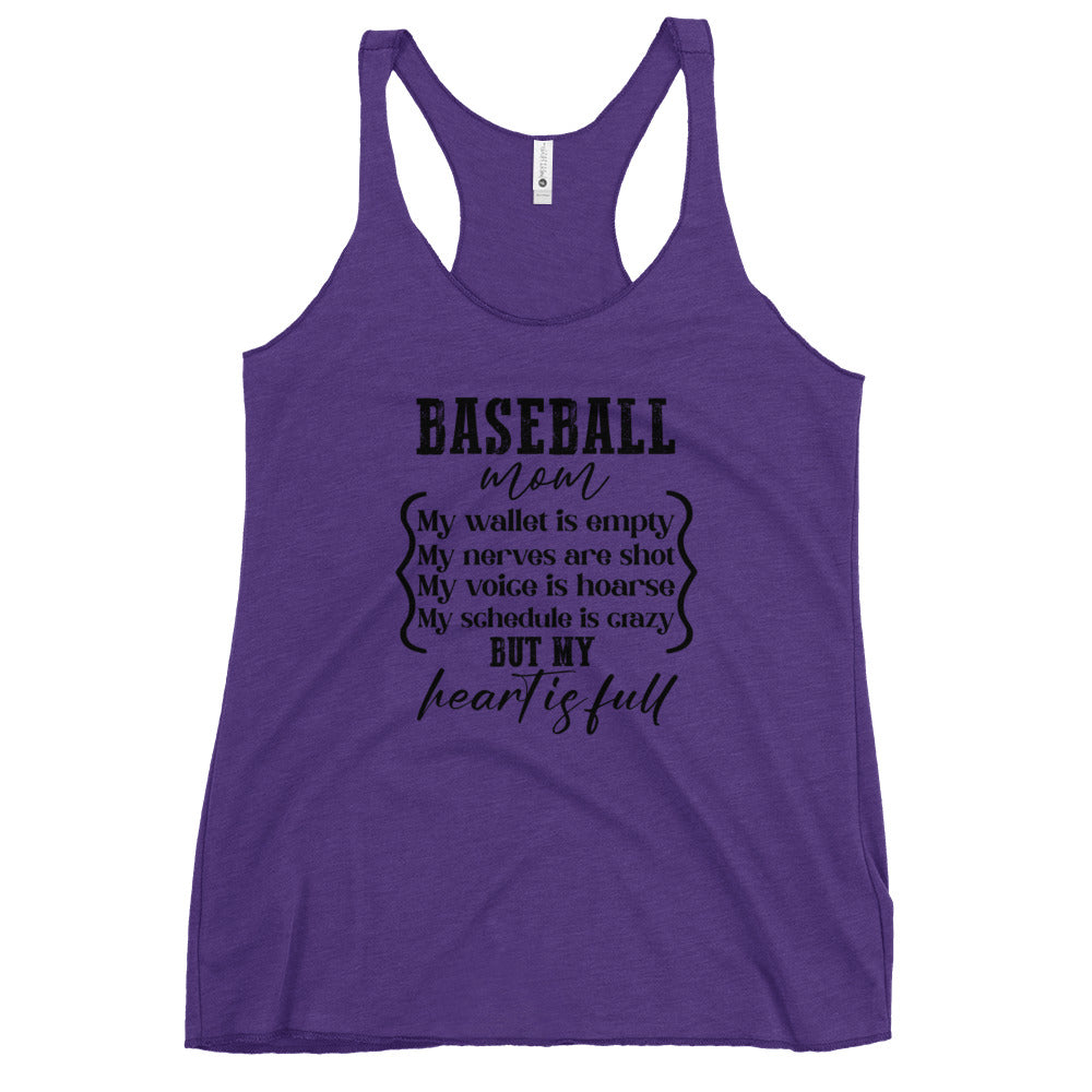 Baseball Mom Women's Racerback Tank