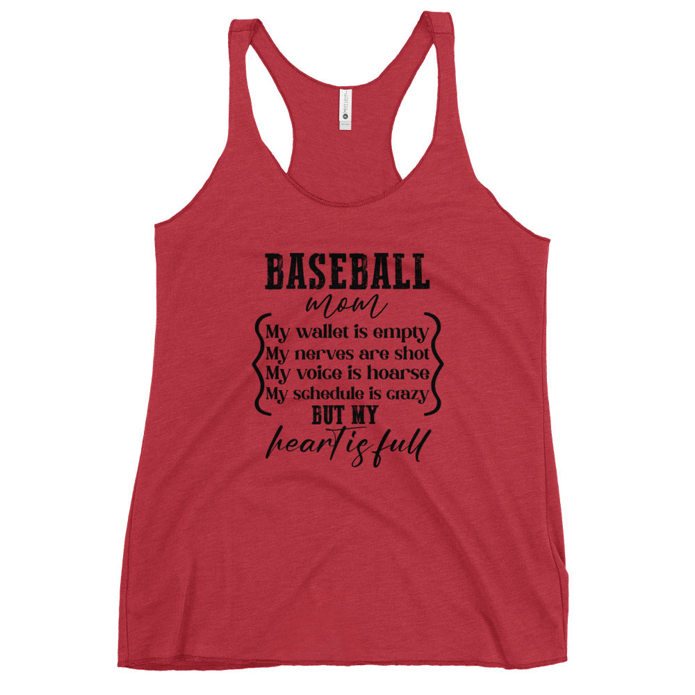 Baseball Mom Women's Racerback Tank