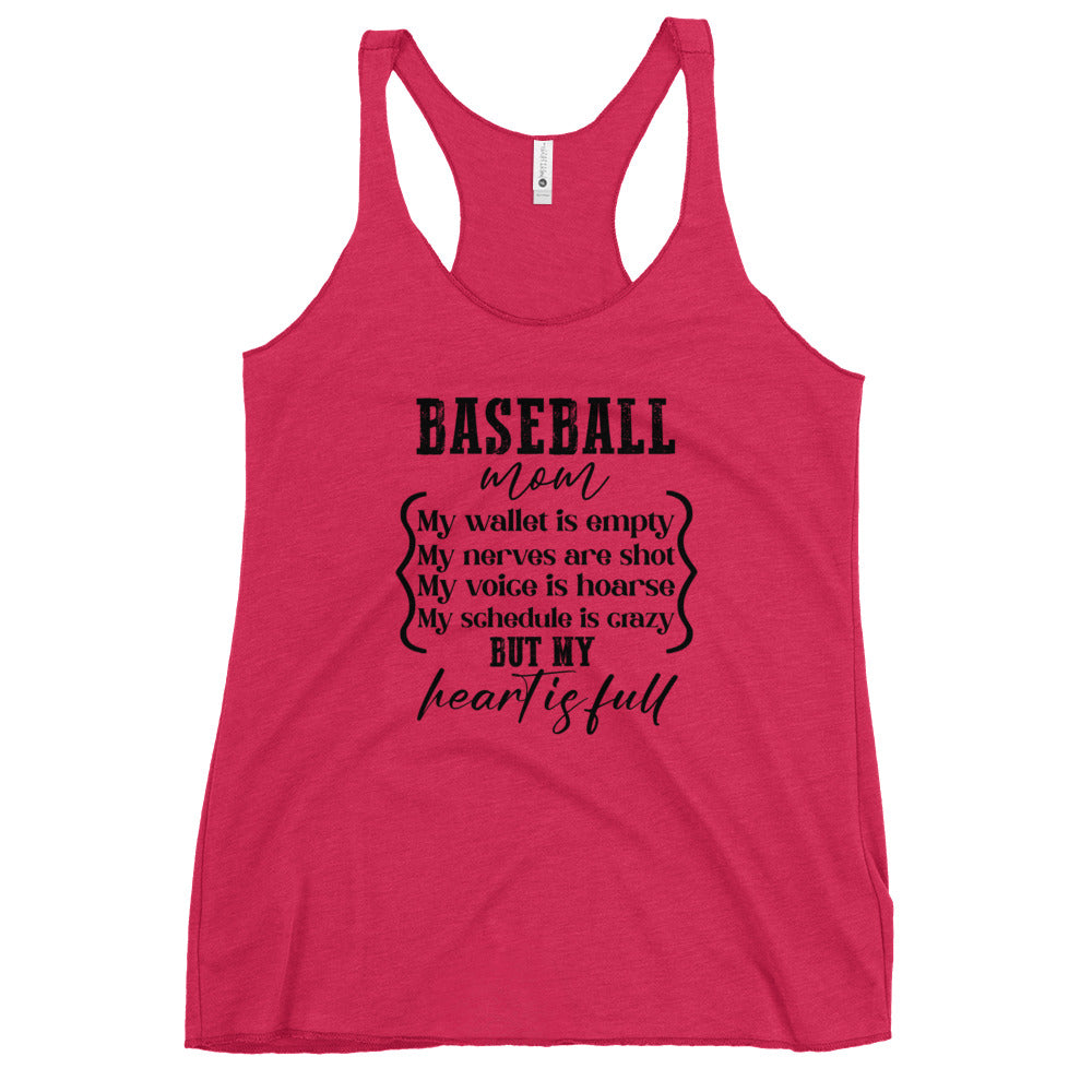 Baseball Mom Women's Racerback Tank