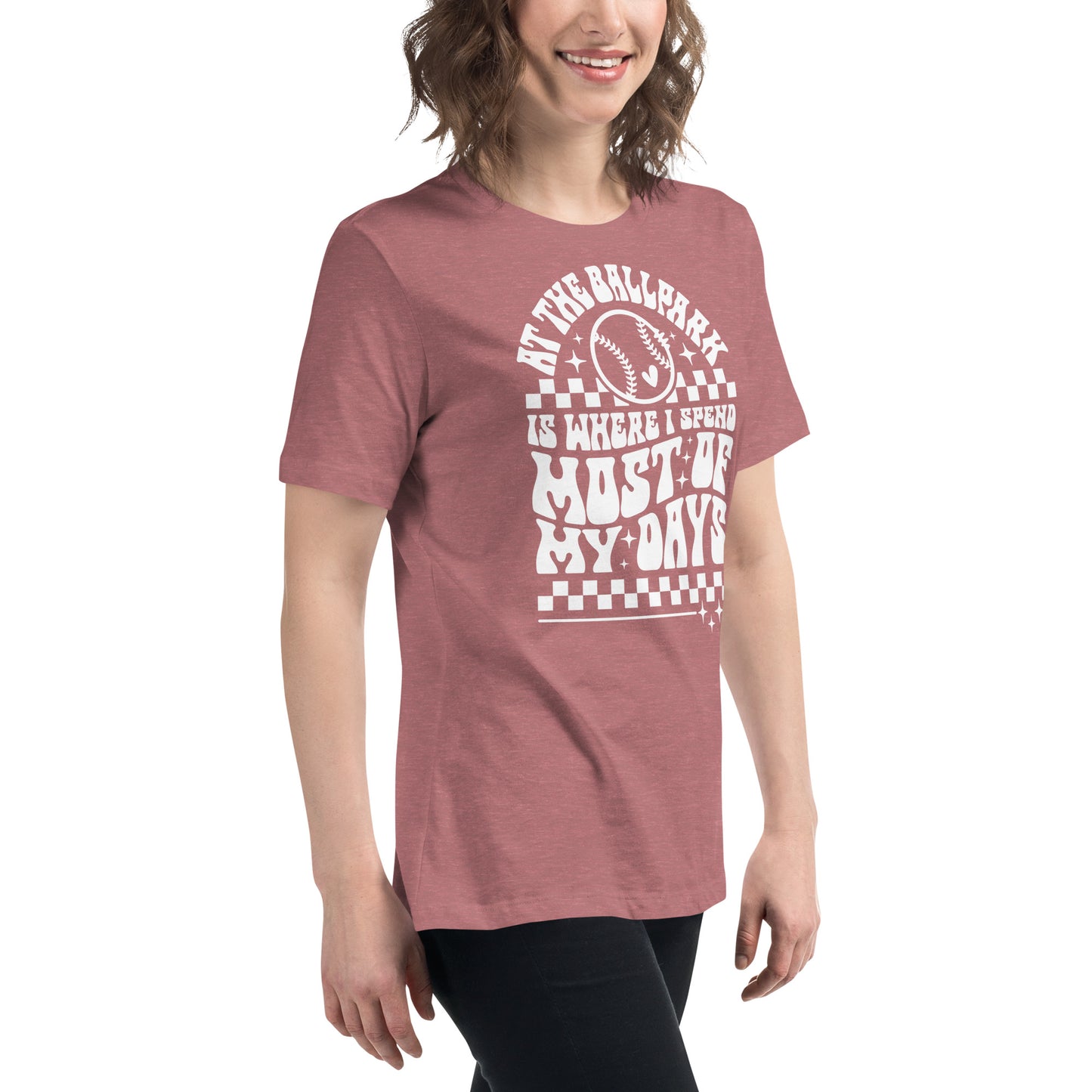 At The Ball Park Women's Relaxed T-Shirt