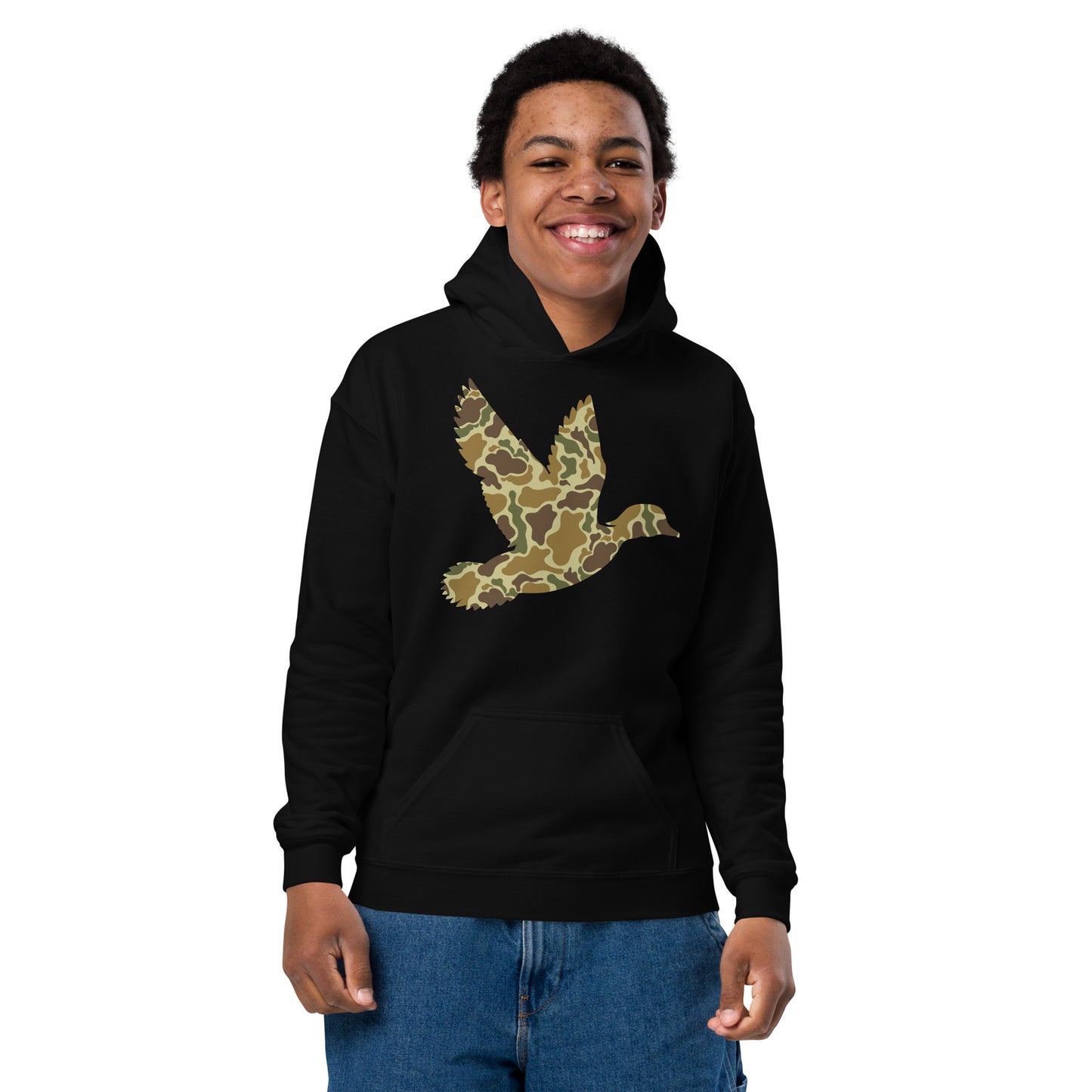 Camo Duck Youth heavy blend hoodie