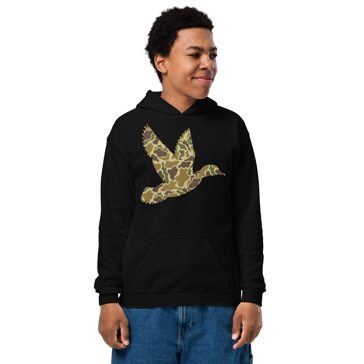 Camo Duck Youth heavy blend hoodie