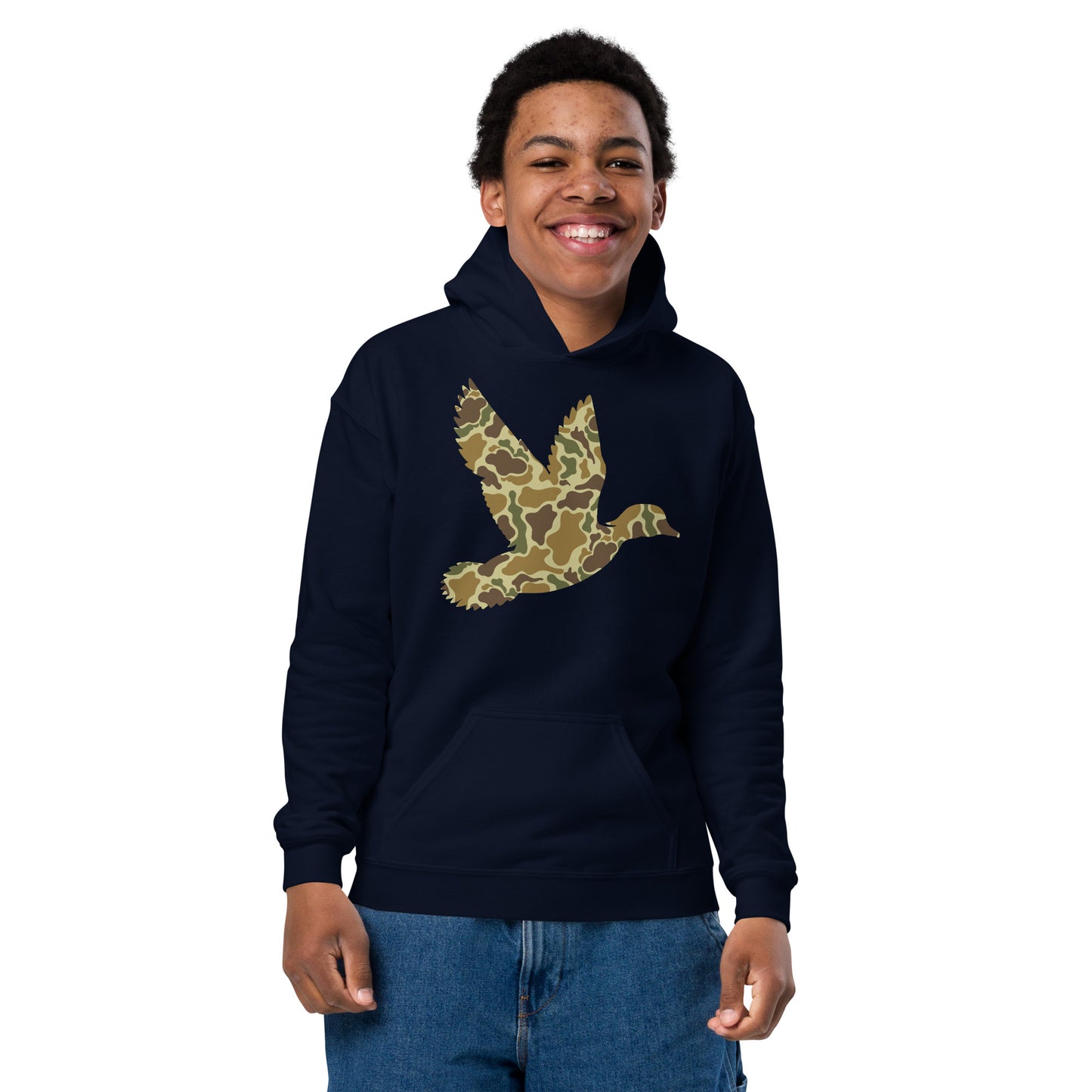 Camo Duck Youth heavy blend hoodie