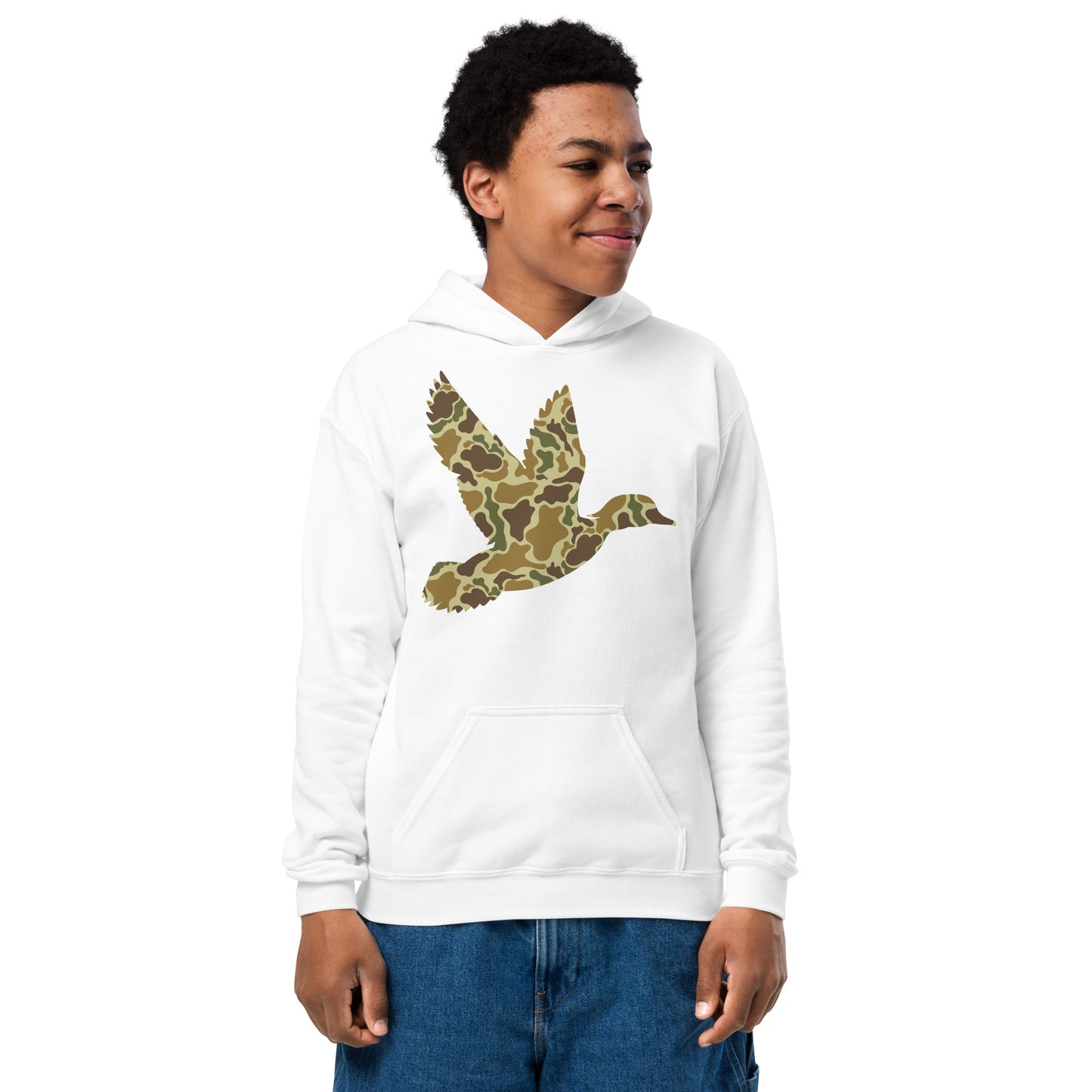 Camo Duck Youth heavy blend hoodie
