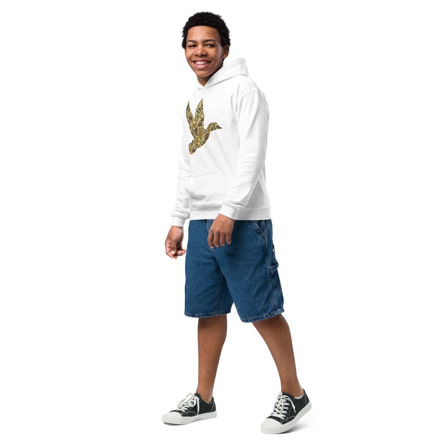 Camo Duck Youth heavy blend hoodie