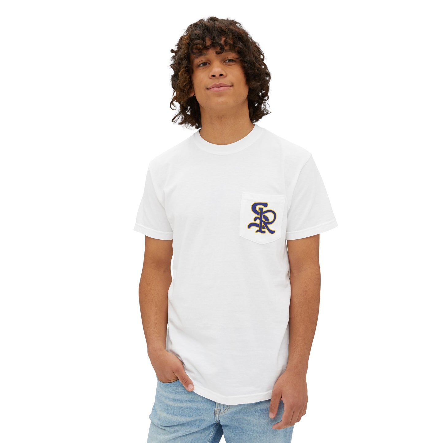 SR LOGO Unisex Garment-Dyed Pocket T-Shirt