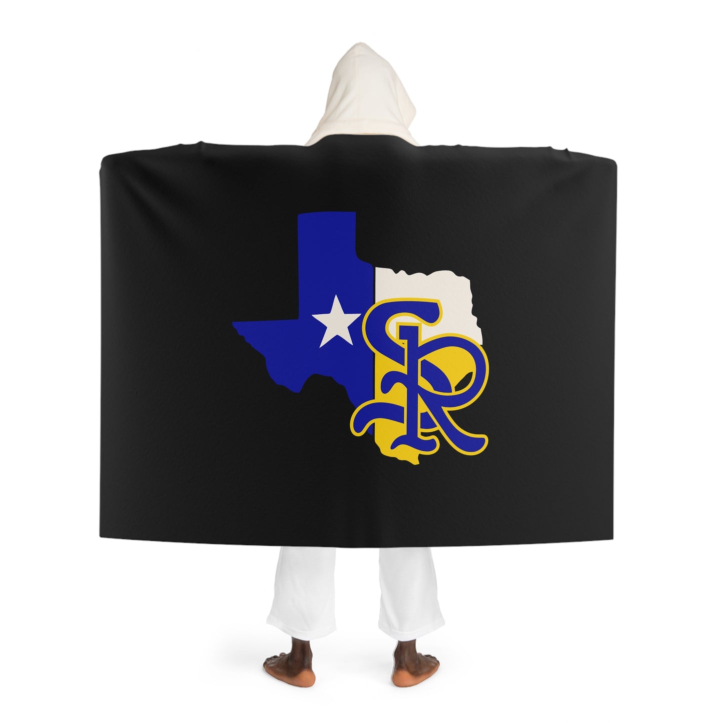 Texas SR Hooded Sherpa Fleece Blanket