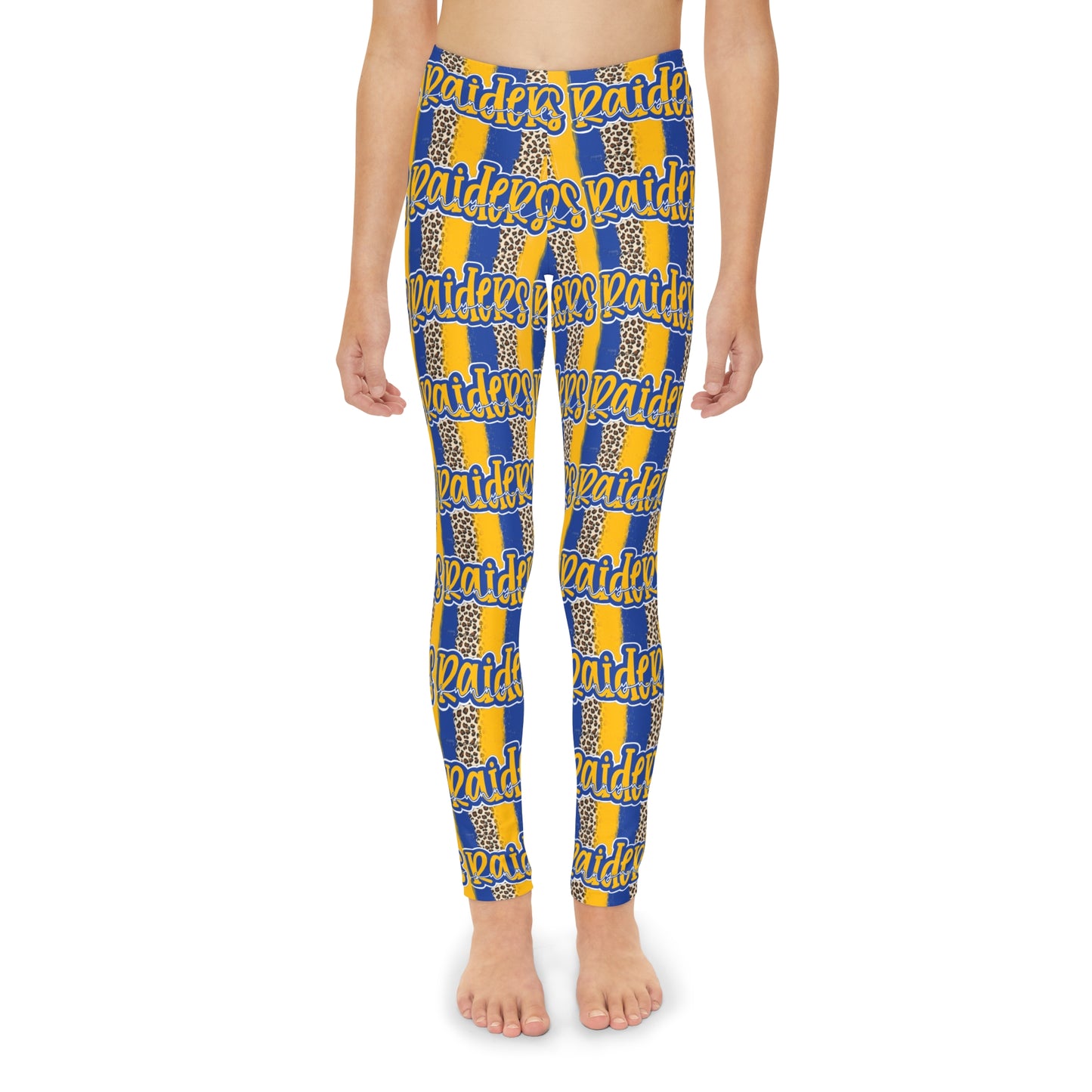 Raiders Youth Full-Length Leggings (AOP)