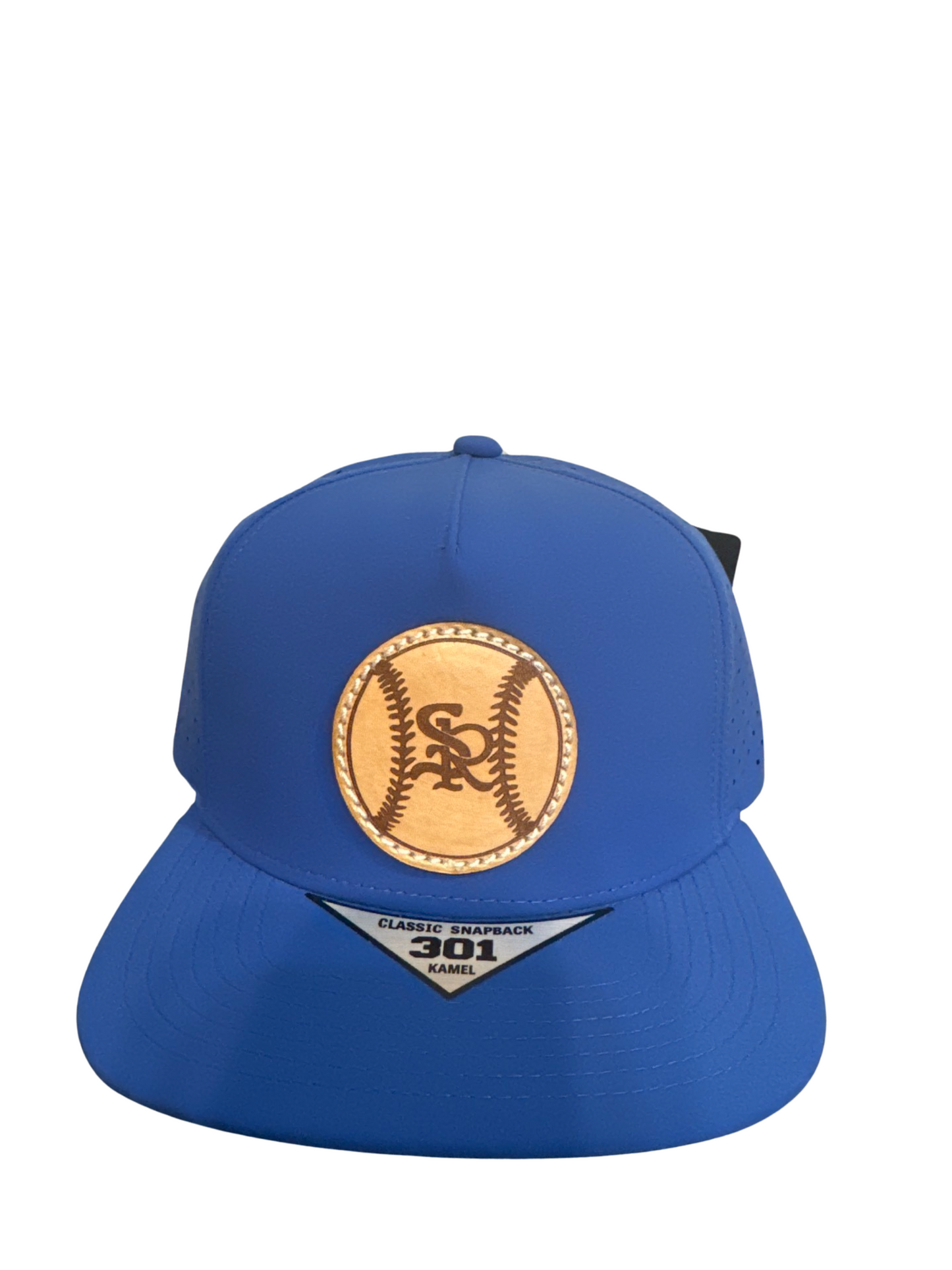 SR baseball leather patch hat