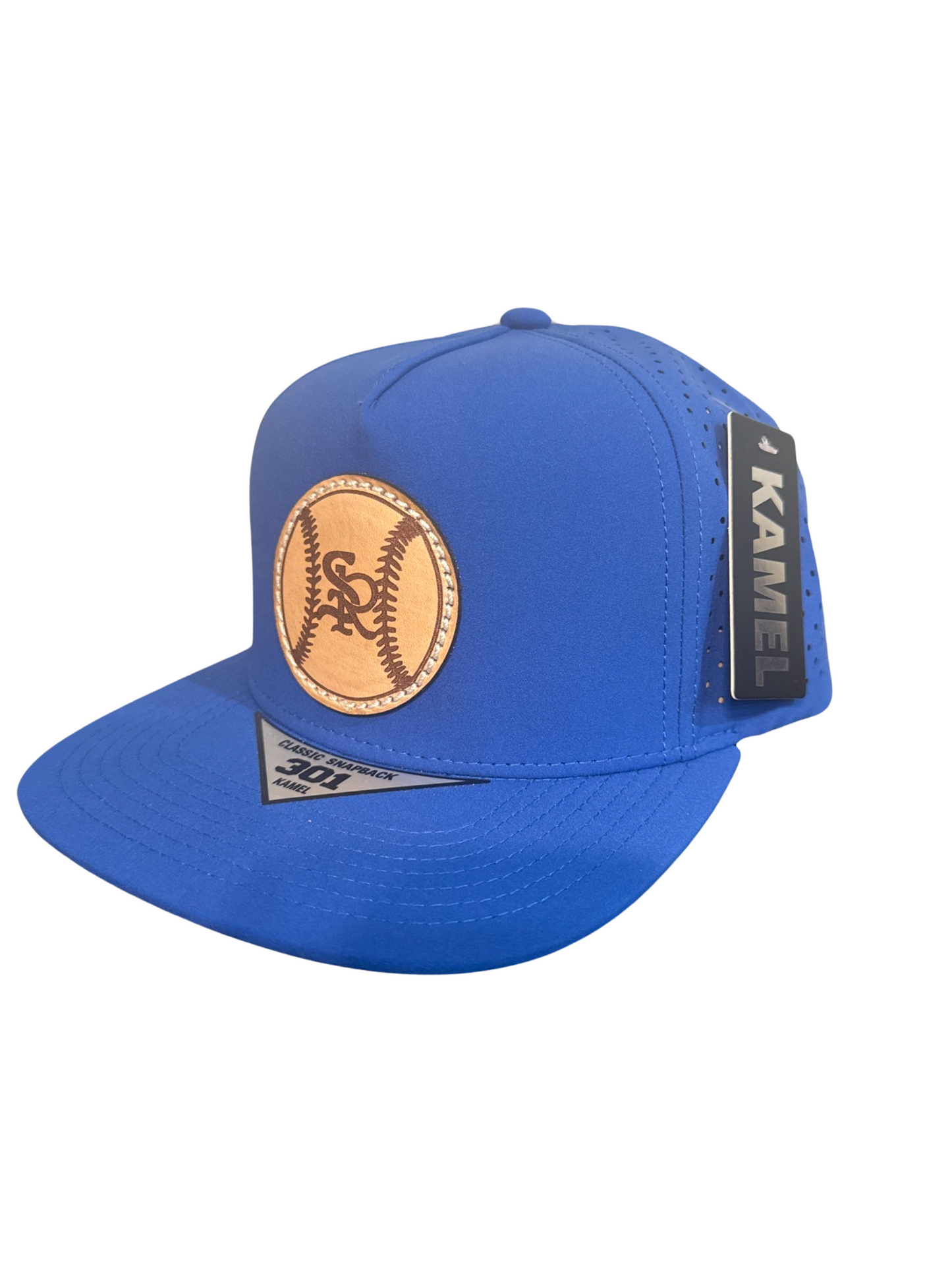 SR baseball leather patch hat