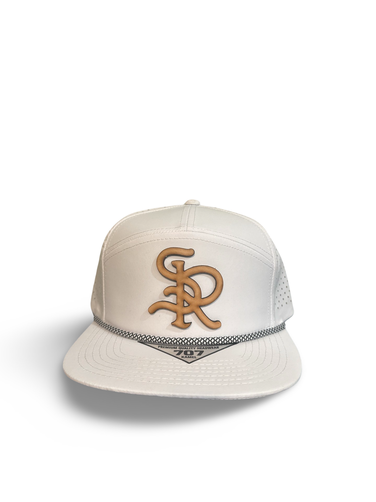 White SR logo Rope hat