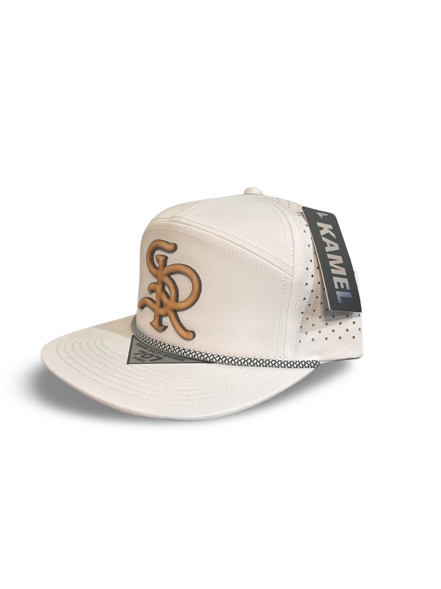 White SR logo Rope hat