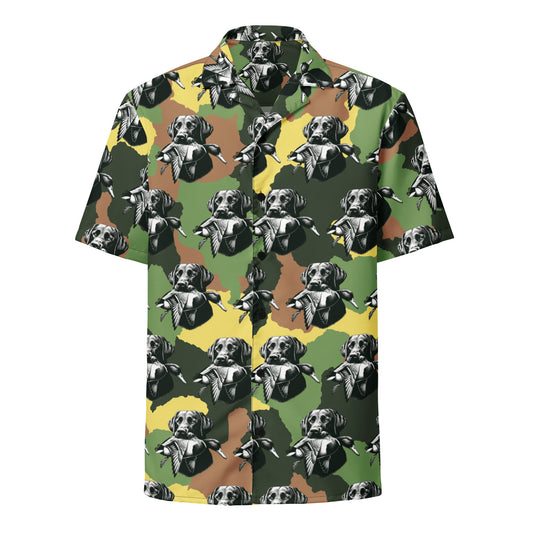 hunting dog Unisex button shirt