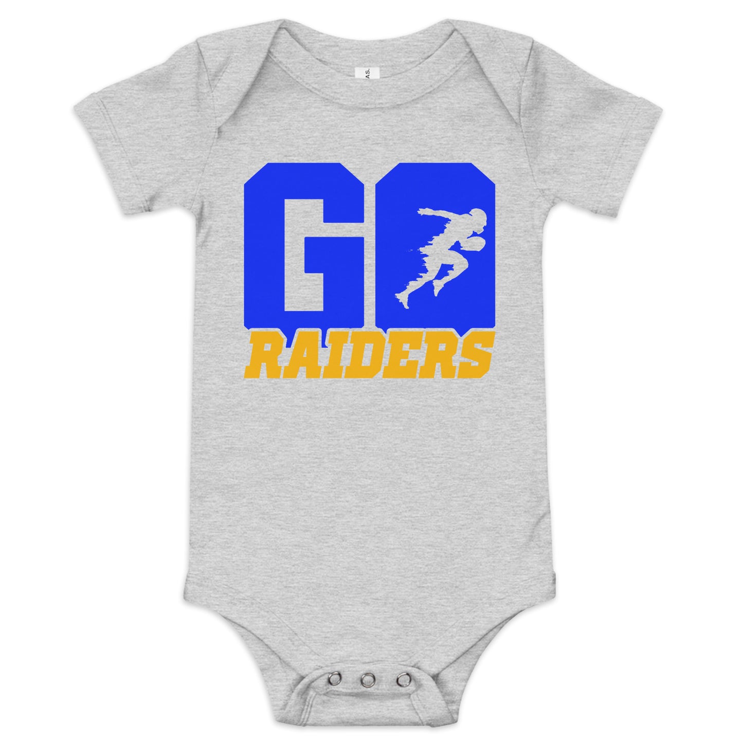 Go Raiders Football Baby short sleeve one piece