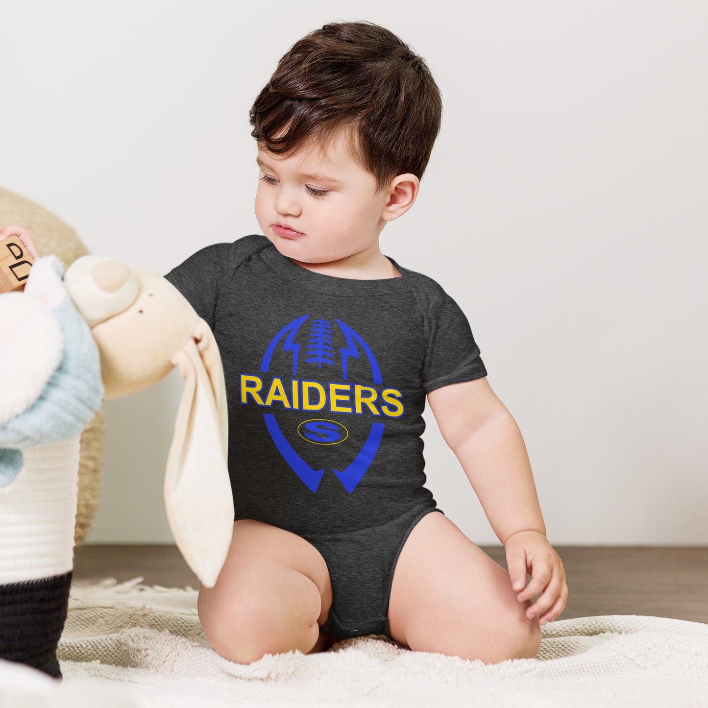 Sunnyvale Raiders Football Baby short sleeve one piece