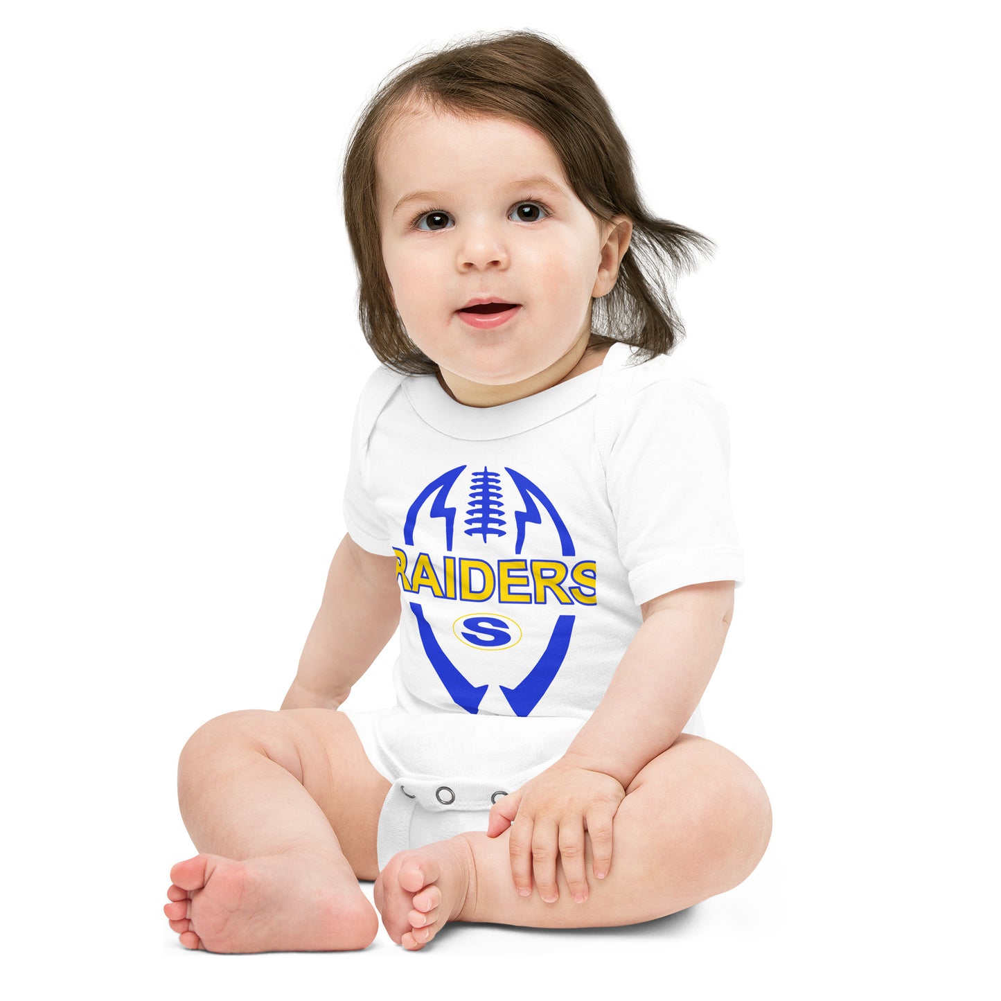 Sunnyvale Raiders Football Baby short sleeve one piece