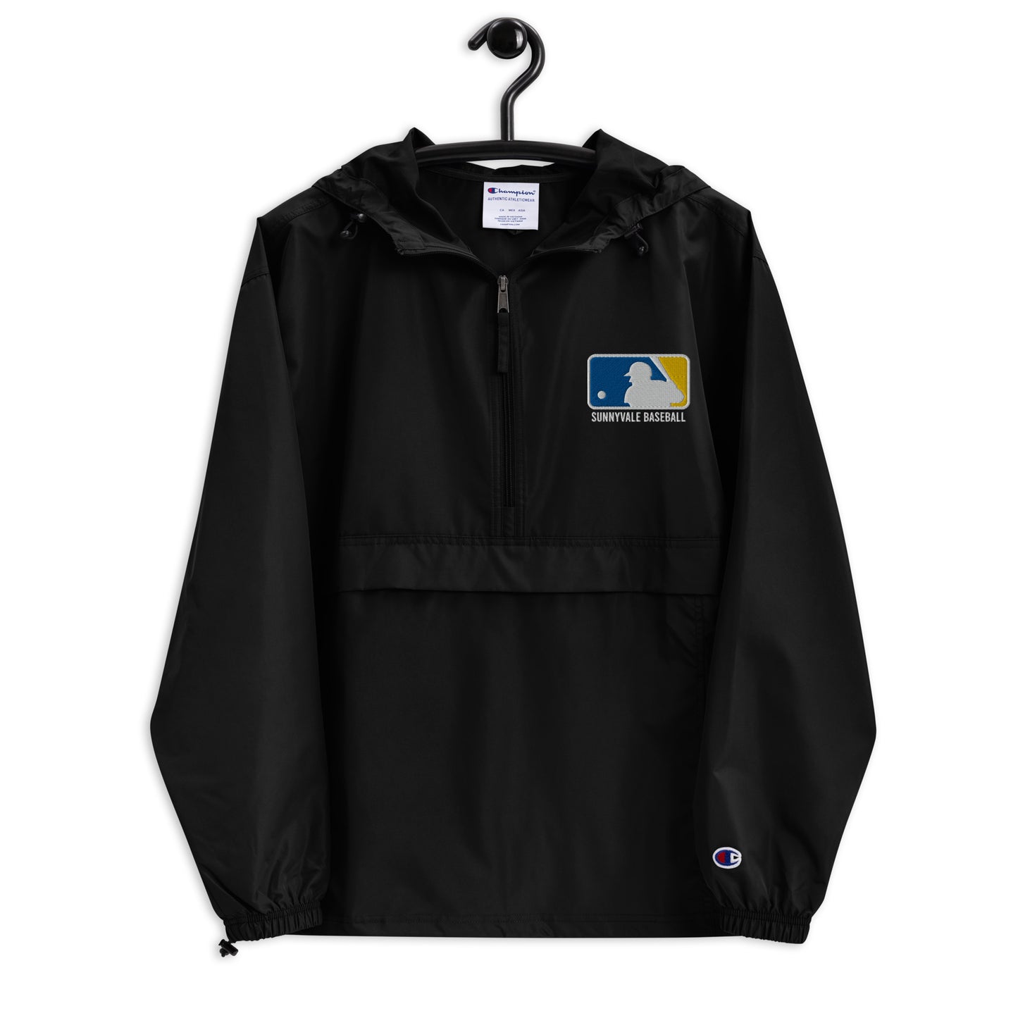 Sunnyvale baseball Embroidered Champion Packable Jacket